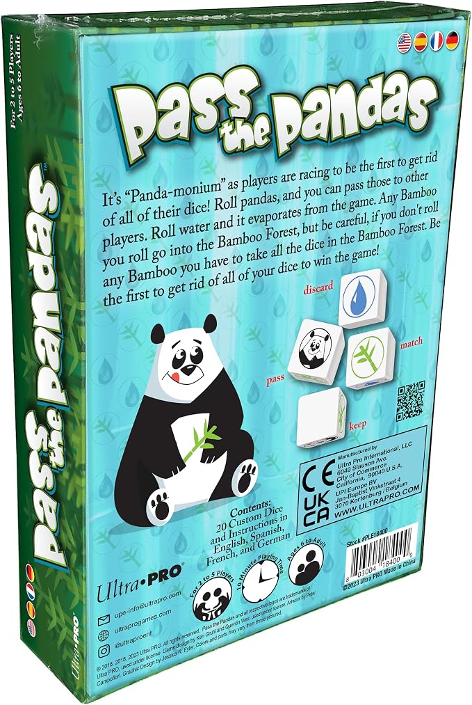 Pass The Pandas juego de dados para niños y familia miniatura 3