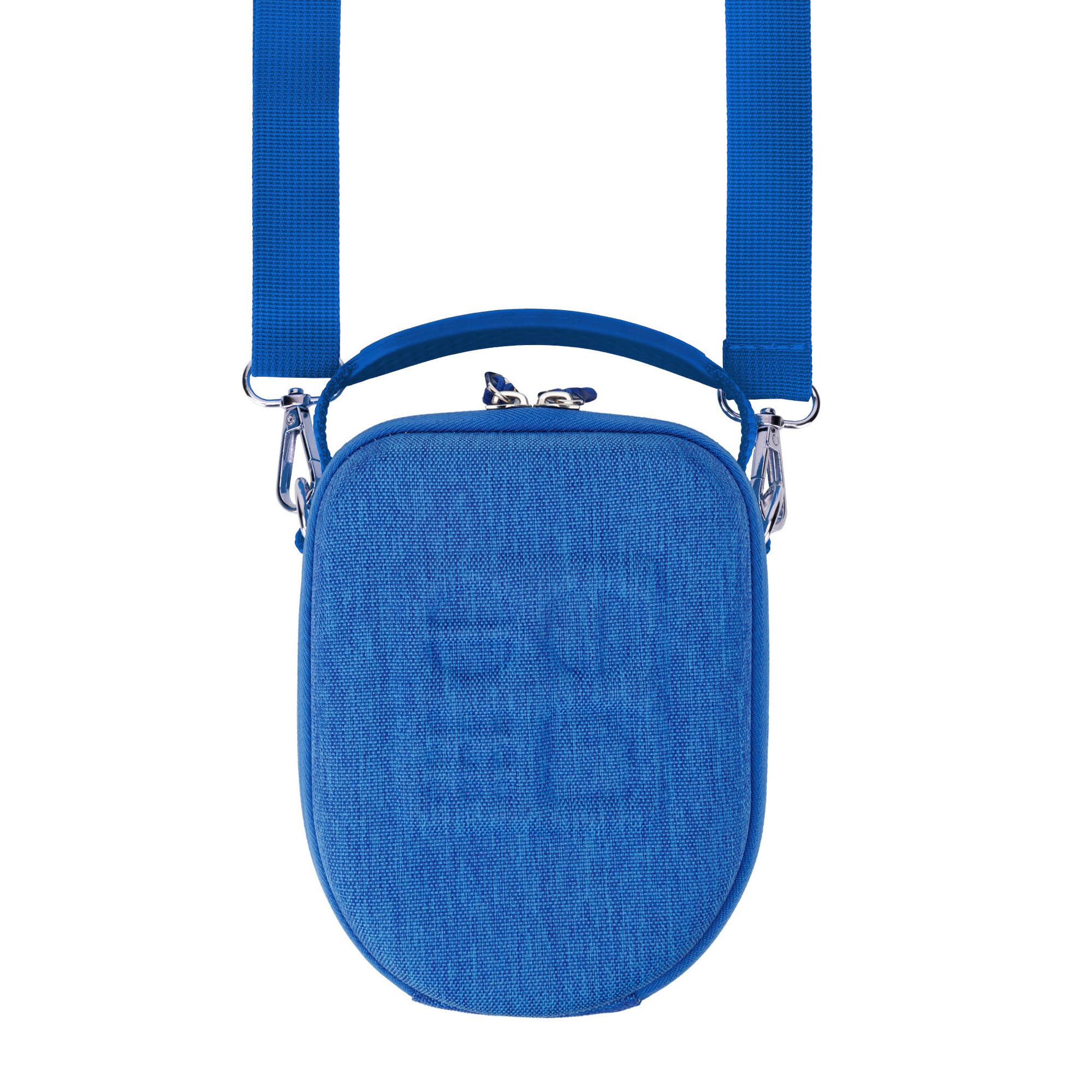 PROfezzion Małe etui podróżne do Yoto Mini, twarda torba do przechowywania EVA Premium z dedykowaną kieszenią na AirTag, dla dzieci, odtwarzacz muzyczny, etui z uchwytem, paskiem na ramię i 1 uchwytem