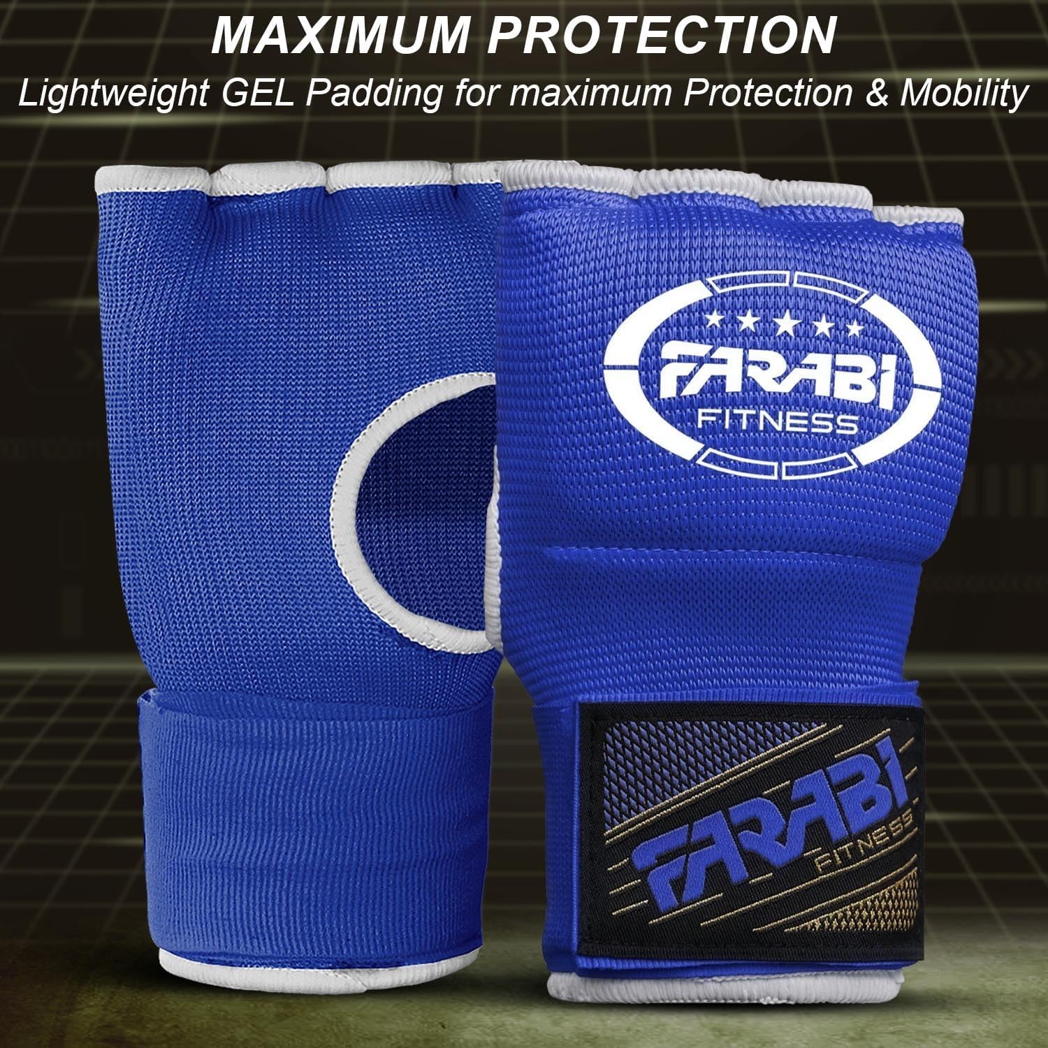 Farabi Sports niños Guantes de Entrenamiento sin Dedos para Gimnasio, Fitness, Boxeo, MMA, Muay Thai, con Protector en los Nudillos