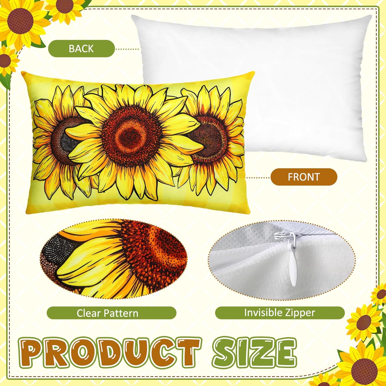 Mindsoft 14 Pcs Seasonal Holiday Pillow Cover 12 x 20 Inch Spring Patriotic Summer Lumbar Throw Pillow Covers Holiday Decorative Rectangle Throw Pillowcase for Home Office Sofa Decoration