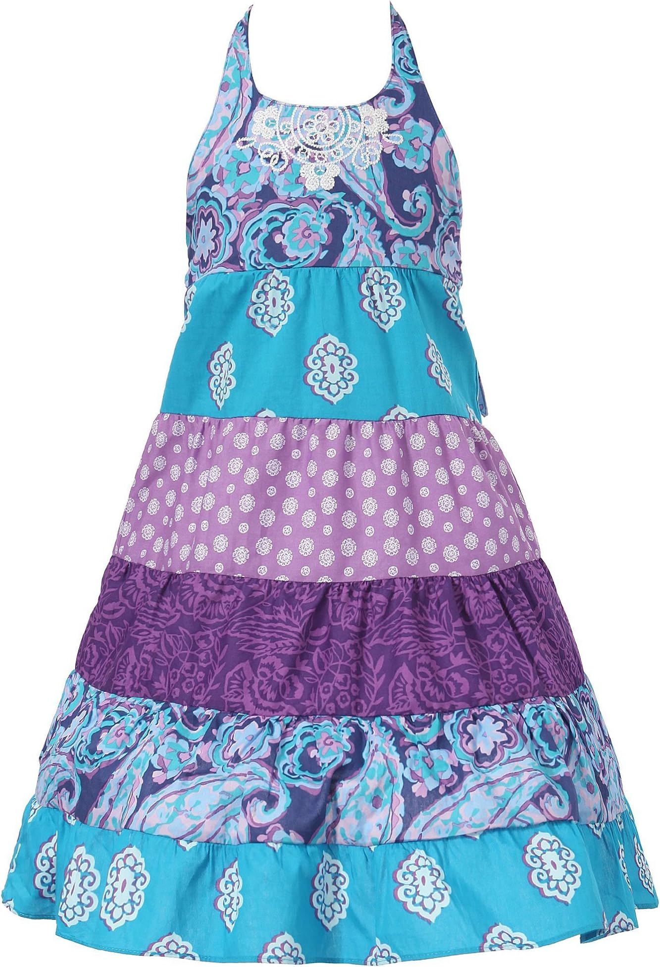 Richie House Girls' Bohemian Style Dress RH1367