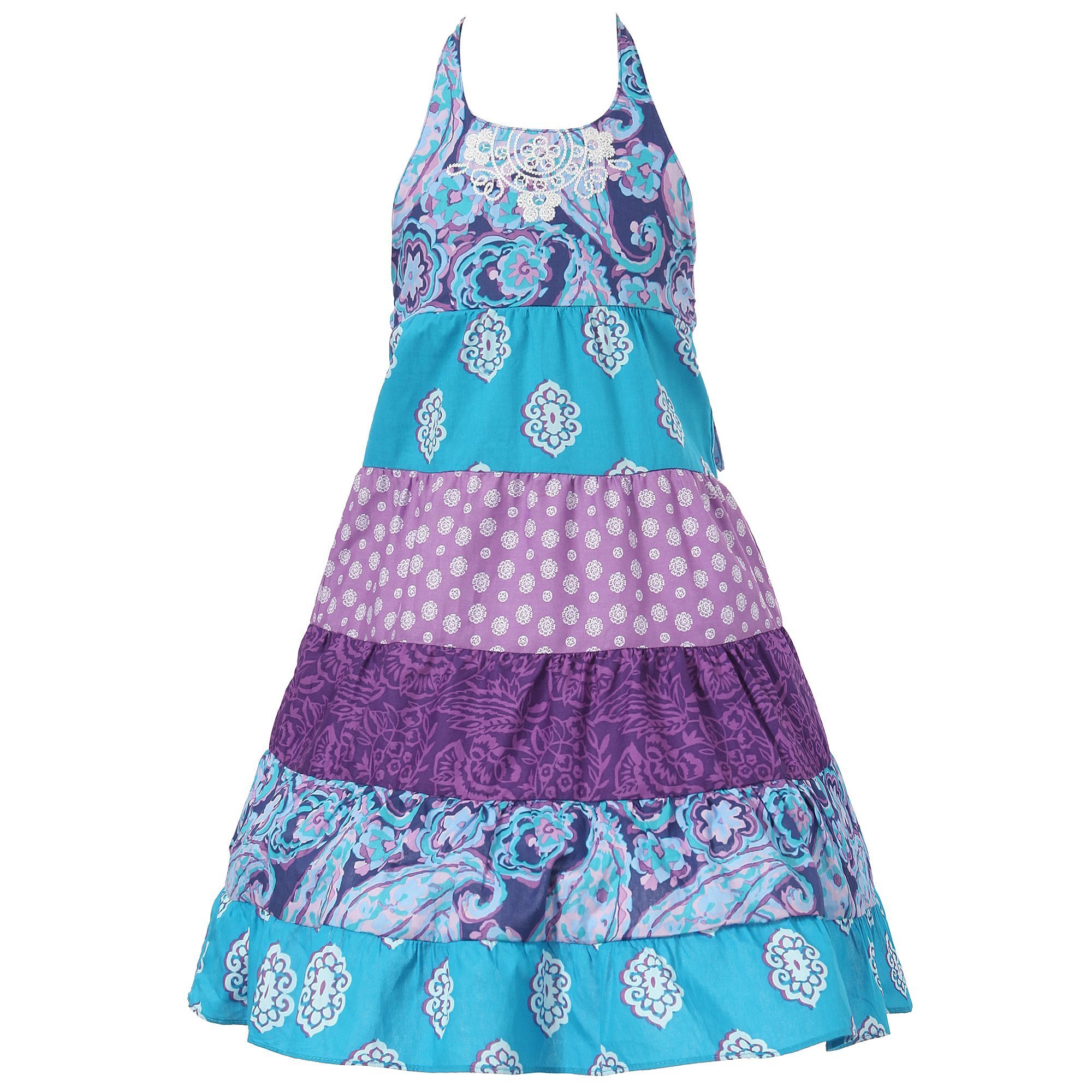 Richie House Girls' Bohemian Style Dress RH1367