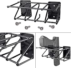 4 Slots Gun Rack Wall Mount, Pistol Rack Fits Most Size Pistols, Gun Wall Mount for Glock 19, 17, 42, 43, P238, Ruger LCP, Sig Sauer, 1911