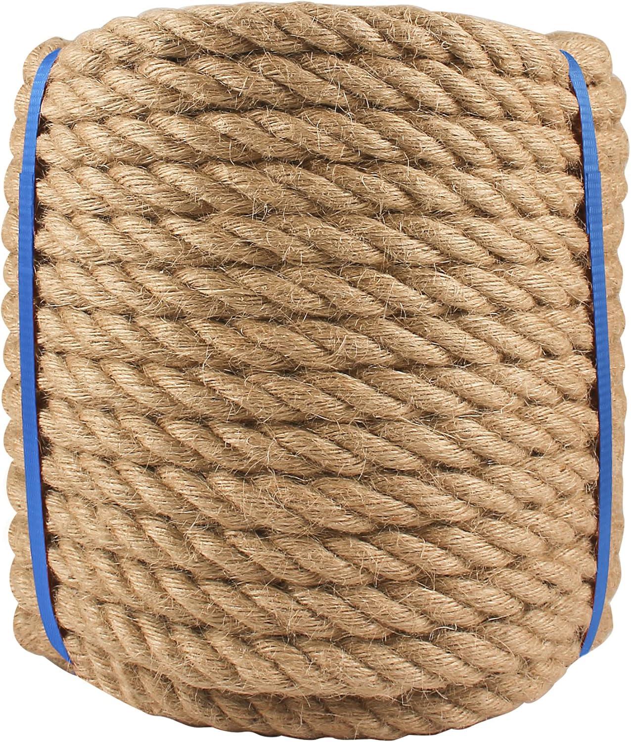 Manila Rope 1.5in x 150ft, Heavy Duty Twisted Rope Natural Hemp Ropes for Crafts,Gardening,Docks, Bundling,Railing,Home Decoratin,Hammock,Porch Swing Ropes