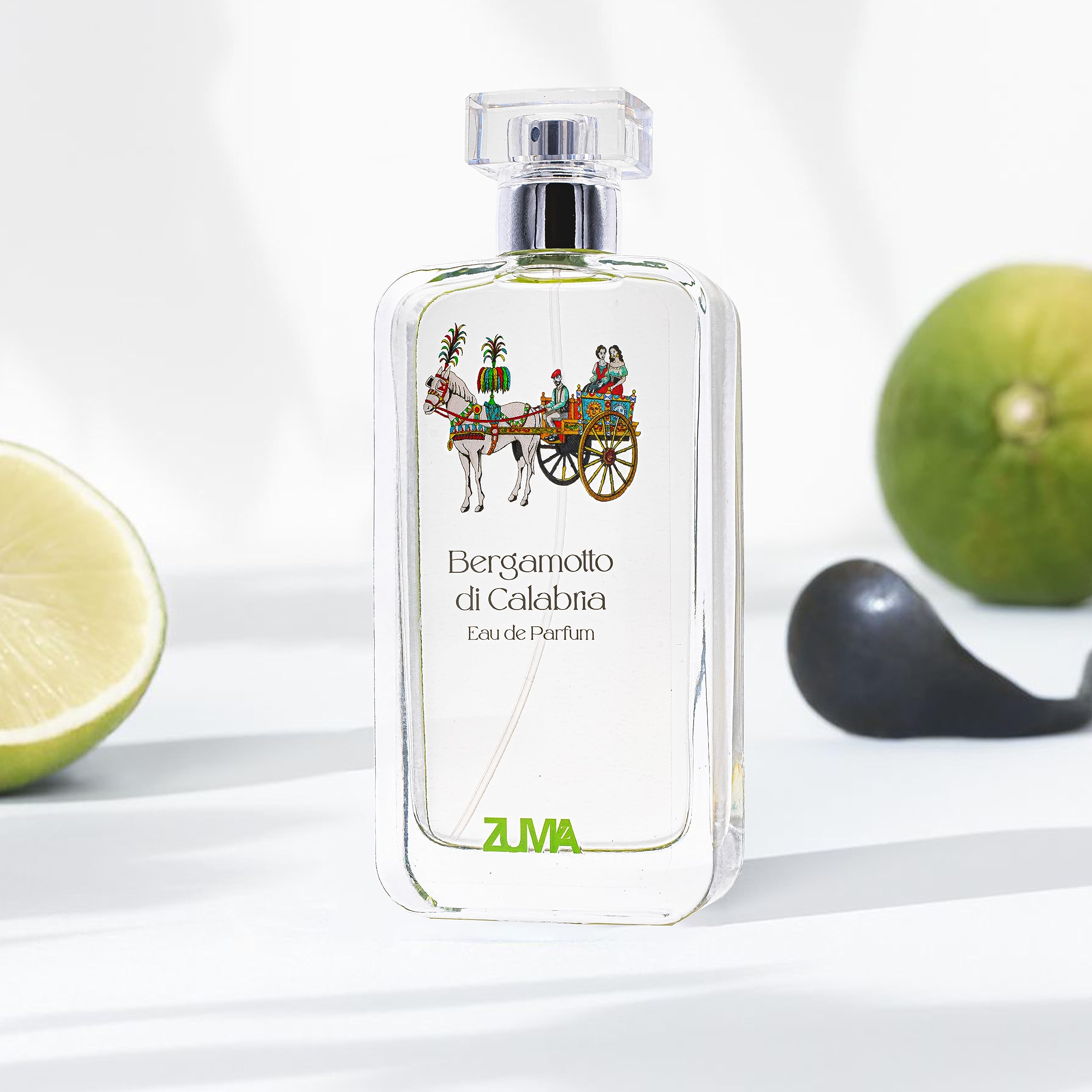 Profumi Zuma - Profumo Uomo al Bergamotto di Calabria - Eau de Parfum Uomo Fragranza Agrumata Spray - Made in Italy (Bergamotto di Calabria 100 ml)