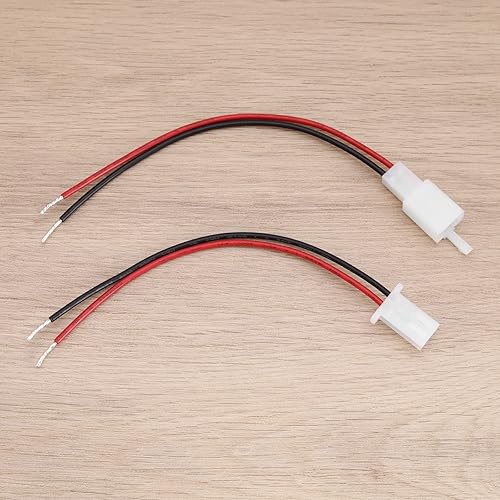 Miniatura 5 de 8 conectores de cableado eléctrico de 2 pines de 0.110 in, conectores de cable eléctrico automotriz, cabezal de 2 pines, terminales de cable de