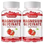 Magnesium Glycinate Gummies 1000mg with L-Threonate,Chelated Magnesium Potassium Complex Supplement with VitD, B6, CoQ10, Calcium,Supports for Memory, Calm, Mood - 180 Gummies Strawberry