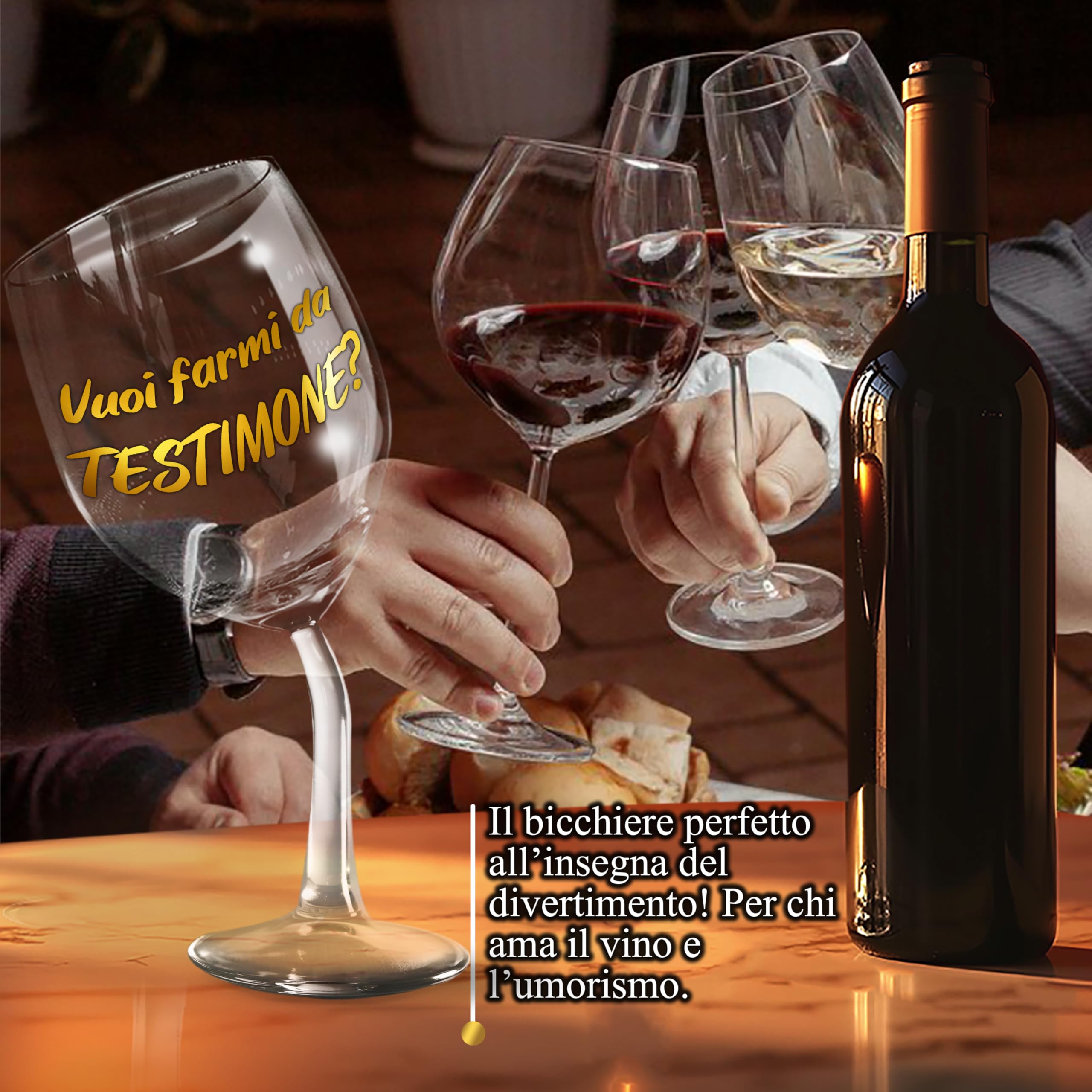 Aurìca Gobelet à Vin Personnalisé "SUPER MADRINA" - Un Cadeau