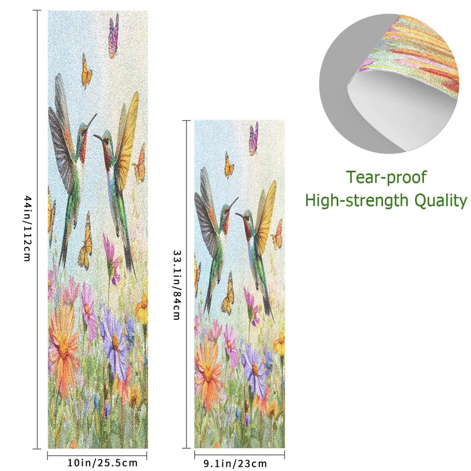 SDMKA Wildflowers and Hummingbirds Skateboard Grip Tape 9