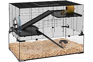 Pawhut Hamster Cage: Comfort and Exercise for Small Critters