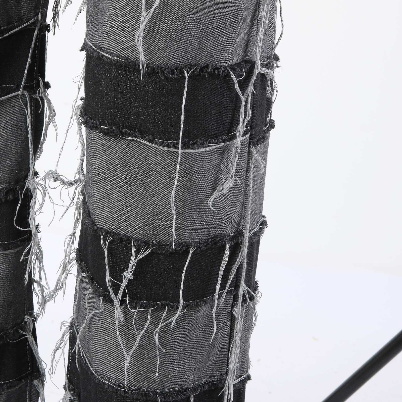 Genérico Pantalones De Mezclilla Ajustados para Hombre Pantalones Deportivos Rasgados Desgastados Desgastados Ajustados para Uso Diario Vaqueros De Hombre Vaqueros Rectos