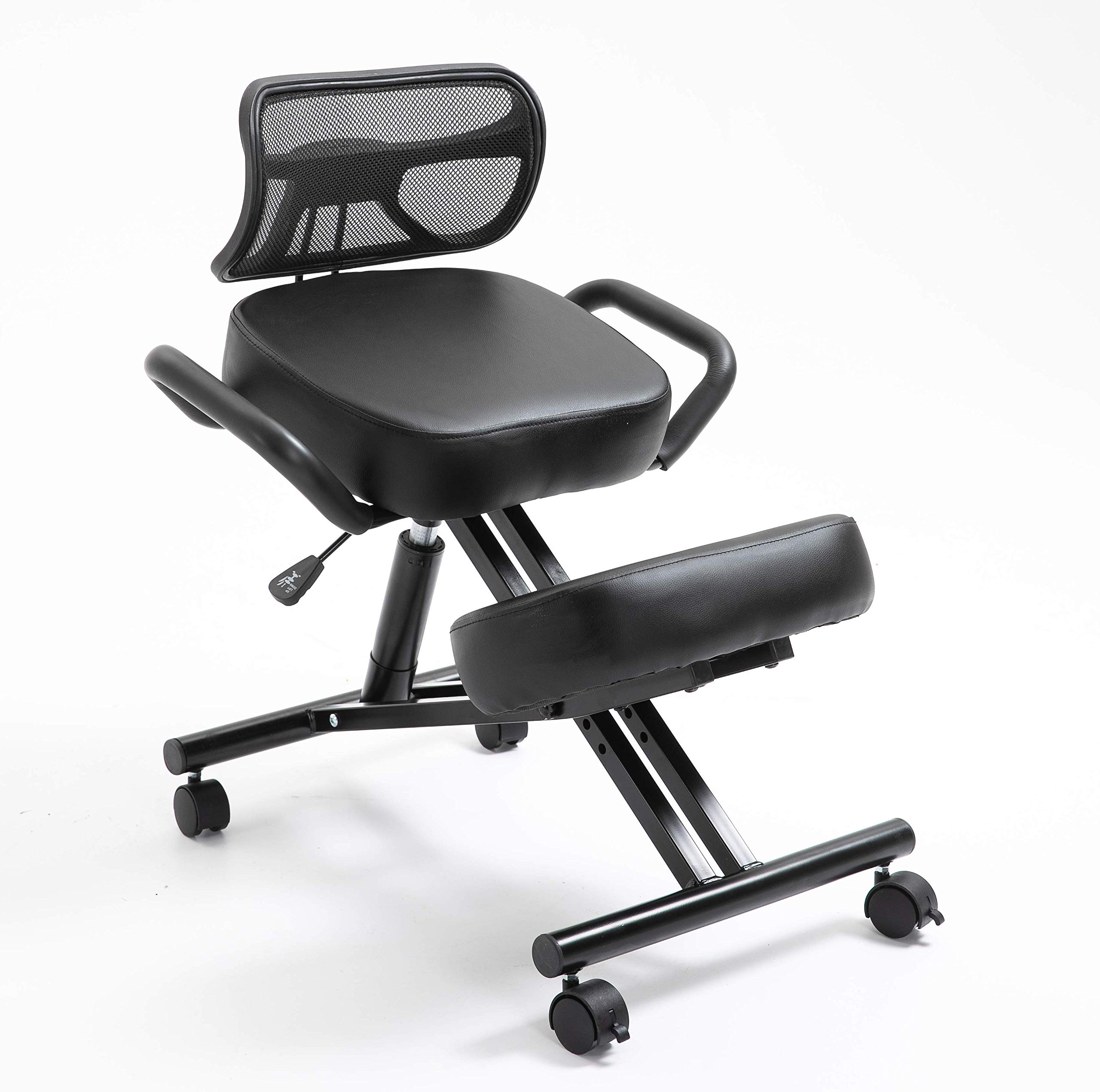 Buy Beautiful Ergonomic Kneeling Chair with Thick Leather Cushions