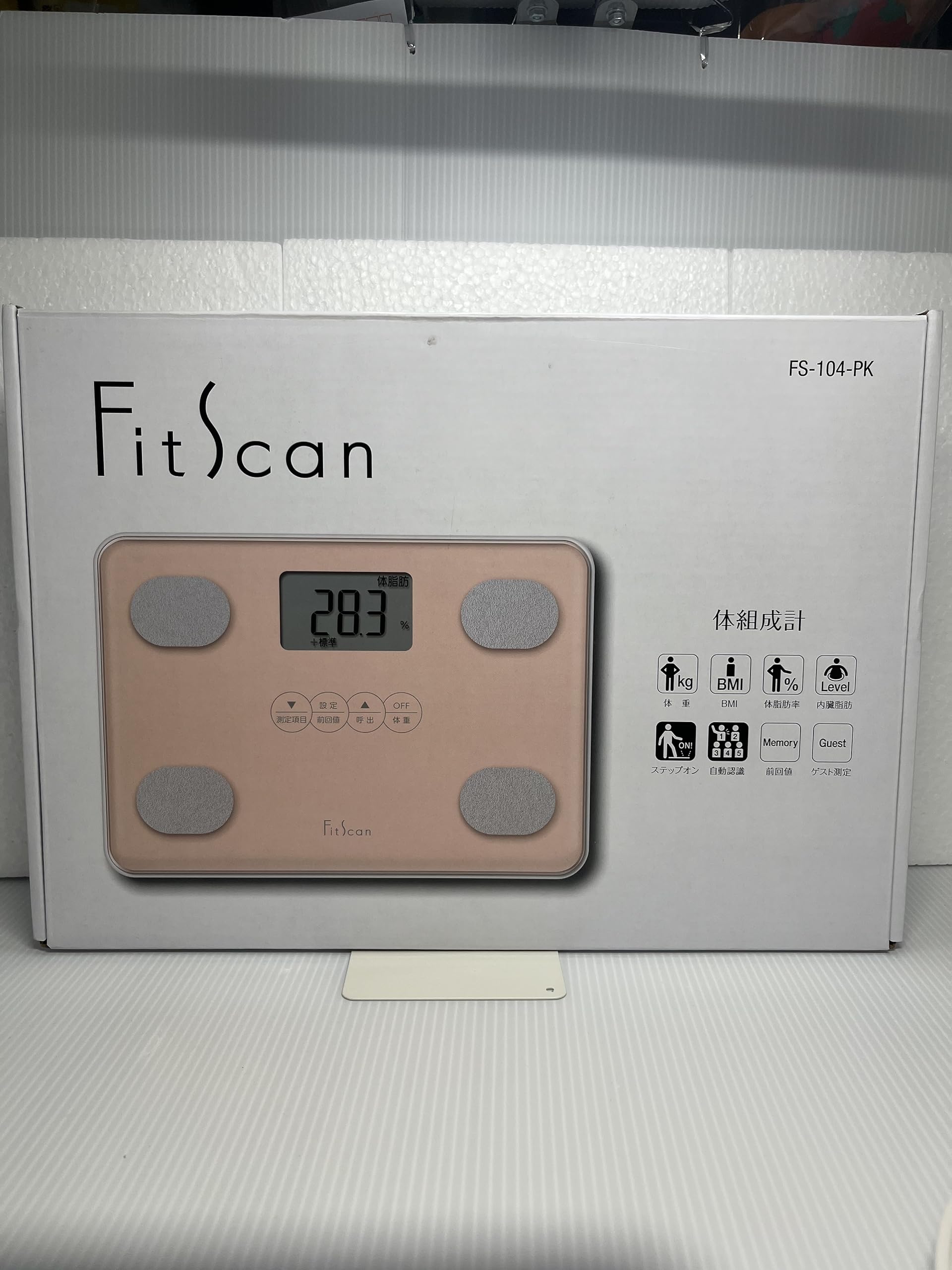 Amazon.co.jp: FS-104-PK(ピンク) 体組成計 FitScan : ホーム＆キッチン 