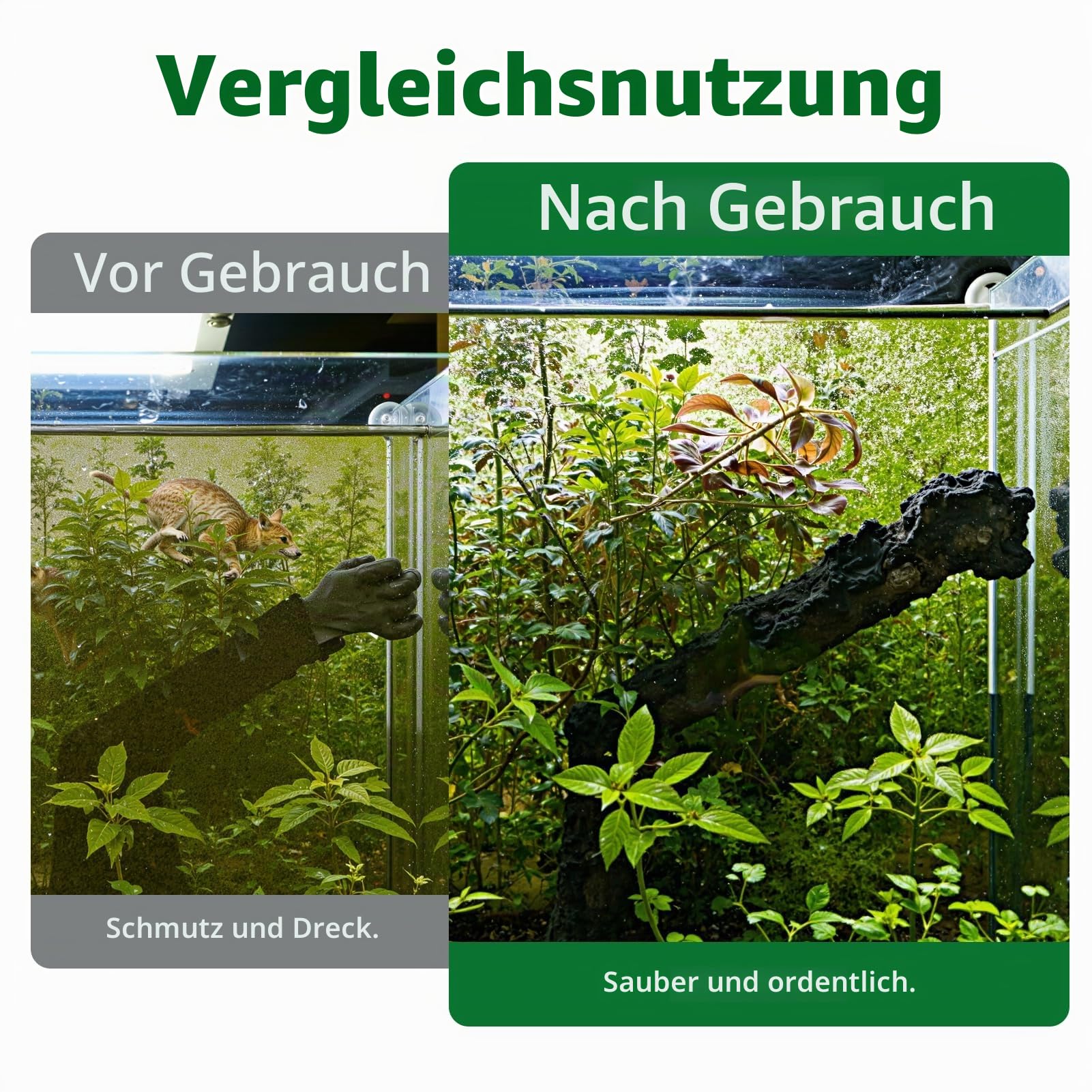 Aquarium Scheibenreiniger, 3 in 1 Aquarium Reinigungsset mit Abnehmbarer Griff Algenschaber und Reinigungsschwamm Aquarium Zubehör Werkzeug für Glas Fischbecken
