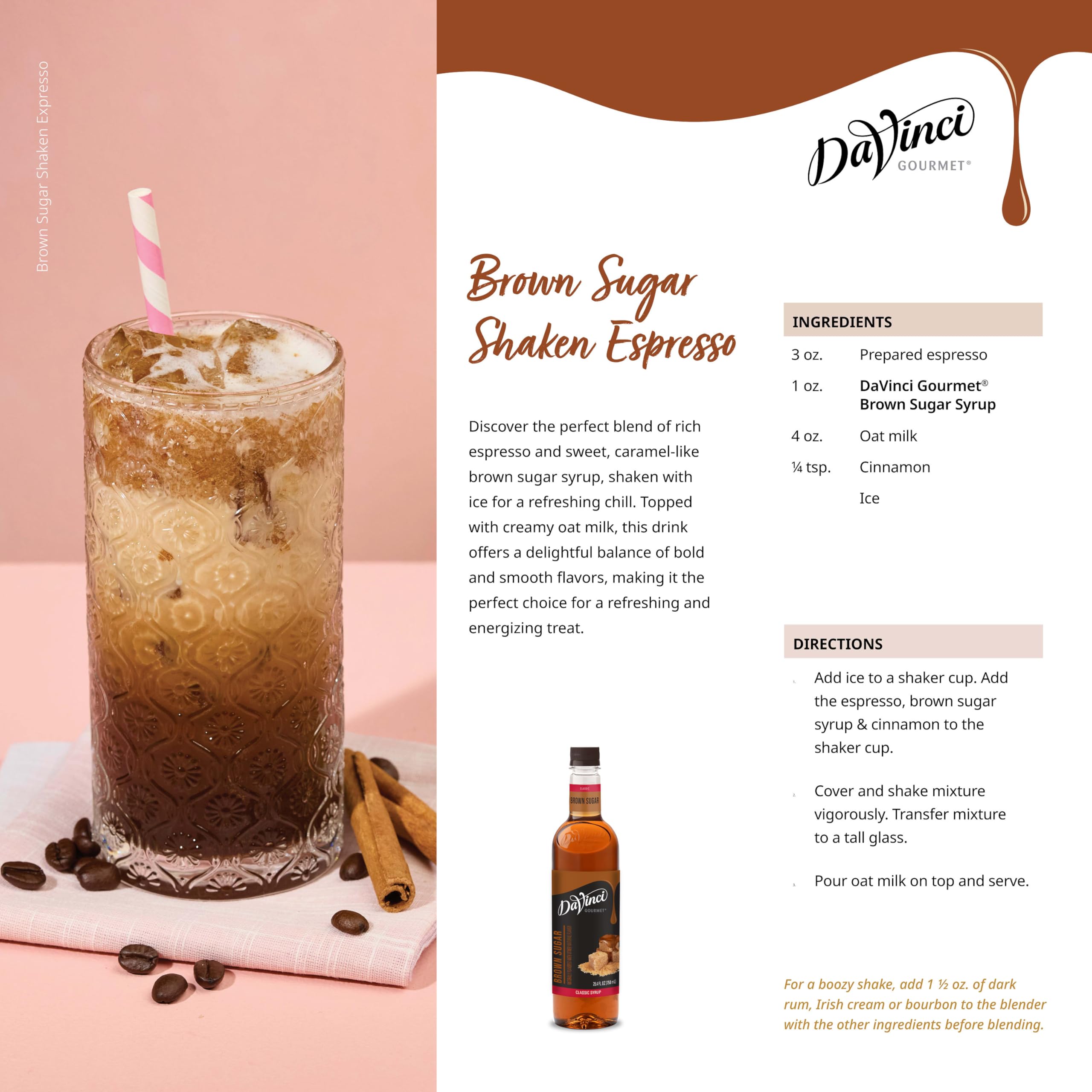 DaVinci Gourmet Brown Sugar Syrup 25 4 Fluid Ounces Pack of 1 — view 6