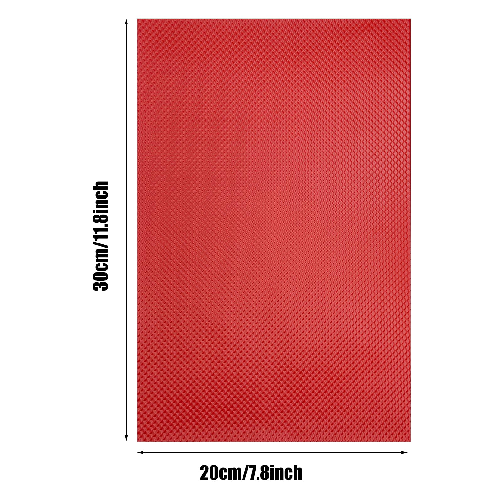 7 Feuilles Mini Tuiles PVC Rouges - Accessoires Miniatures Pour Jardin Féerique Et Maquettes