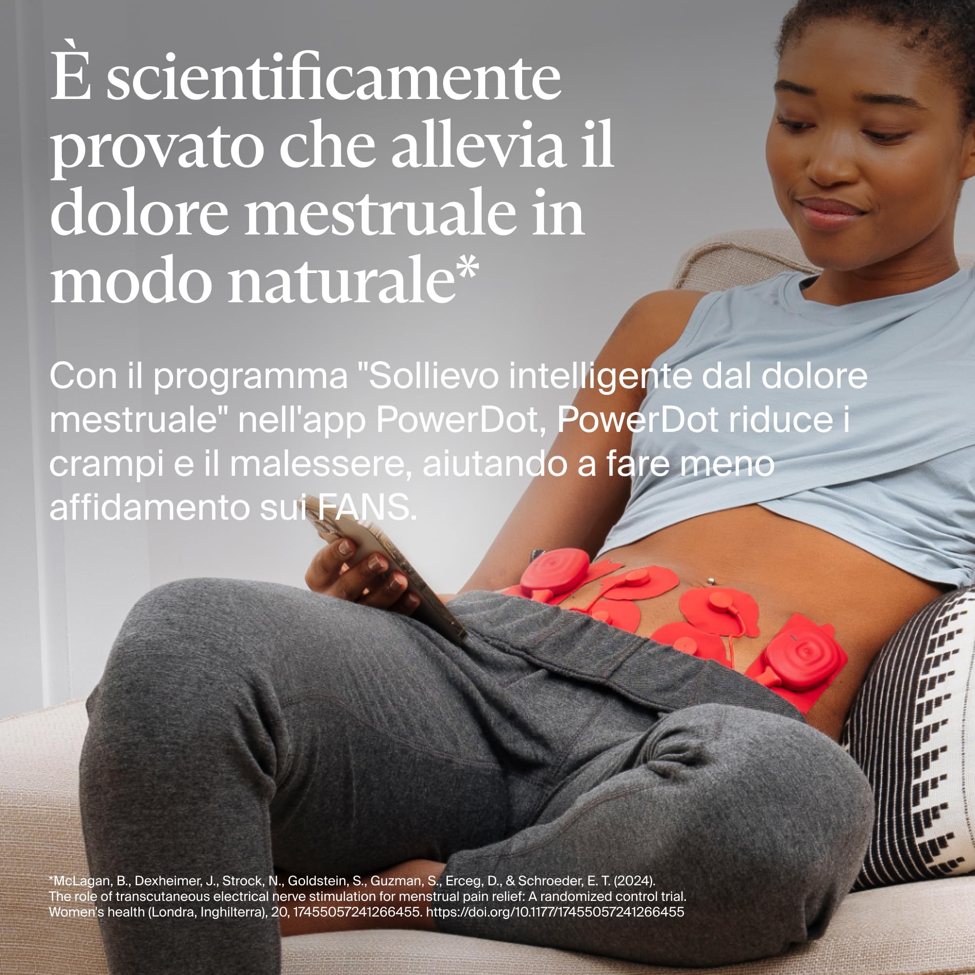 PowerDot 2.0 Duo Red - Dispositivo TENS Intelligente - Elettrostimolatore Muscolare Wireless Controllato con App - Accelera il Recupero, Migliora la Forza, Allevia il Dolore (Rosso)