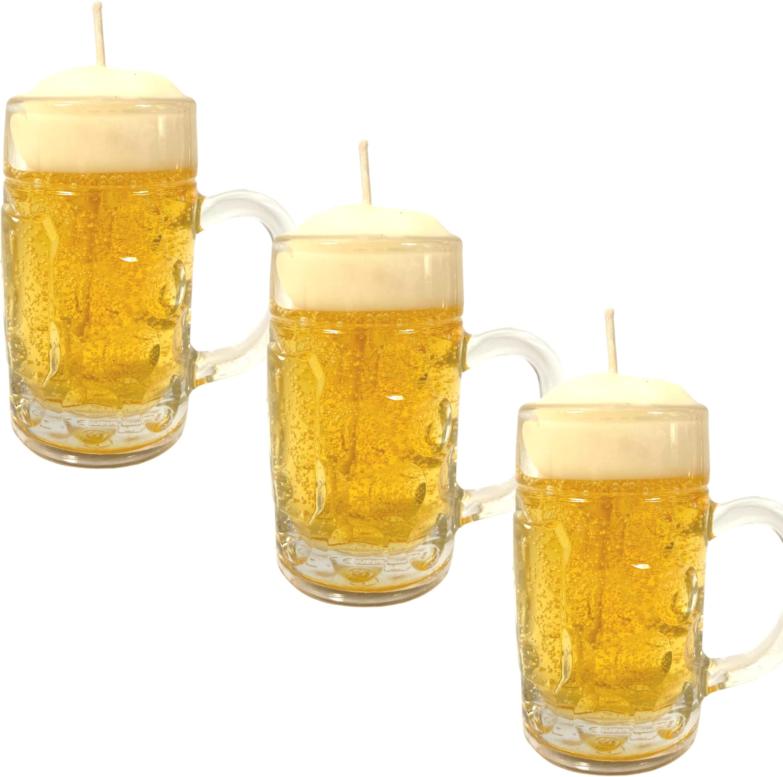 EINSZWEIDOG German Oktoberfest Bier Stein Candle (Pack of 3)