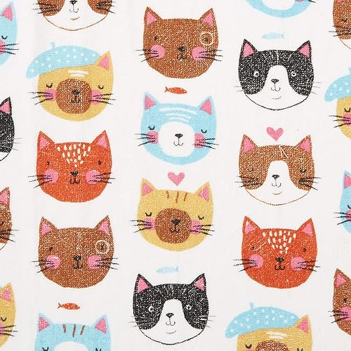 Miniatura 4 de Kay Dee R3820 Designs Crazy Cat Terry - Toalla de cocina, 16 x 26 pulgadas, varios, blanco, multicolor