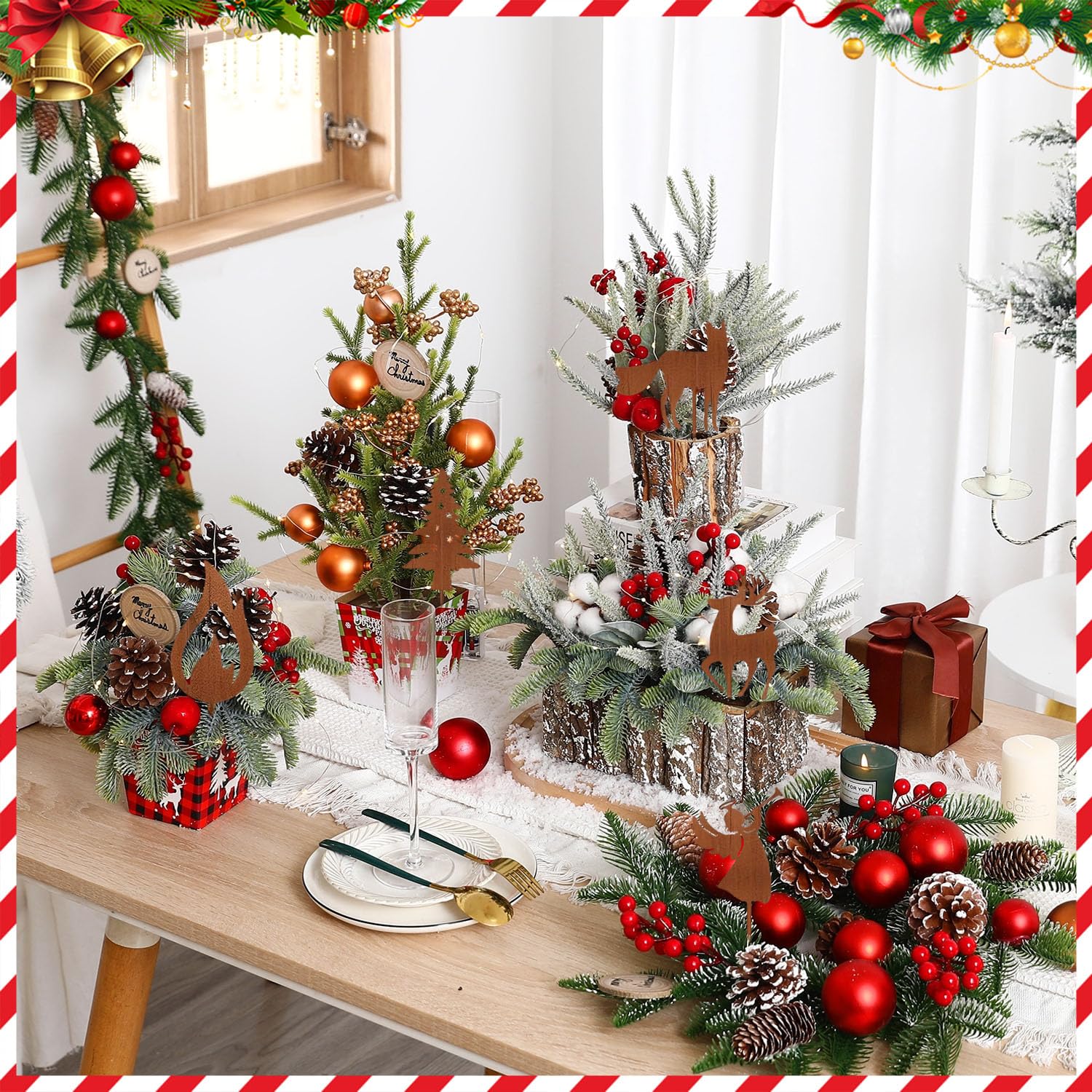 Roststecker Weihnachten, 11 Stck Gartenstecker Weihnachten, Gartenstecker  Rost Weihnachten, Rost Deko Weihnachten, Weihnachtsstecker Rost, fr  Blumenkasten, Drauen : Amazon.de: Kche, Haushalt & Wohnen
