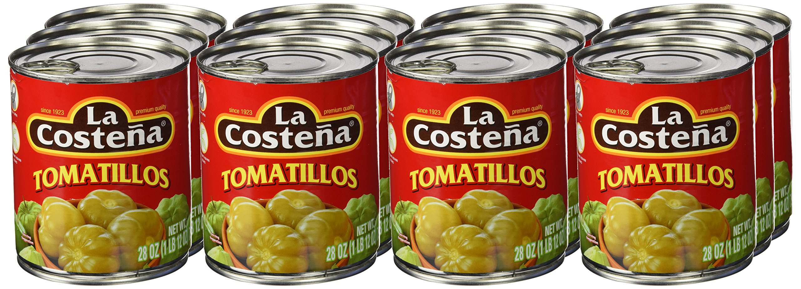 La Costeña Tomatillo Verde - Paquete de 12 x 800 gr - Total: 9600 gr