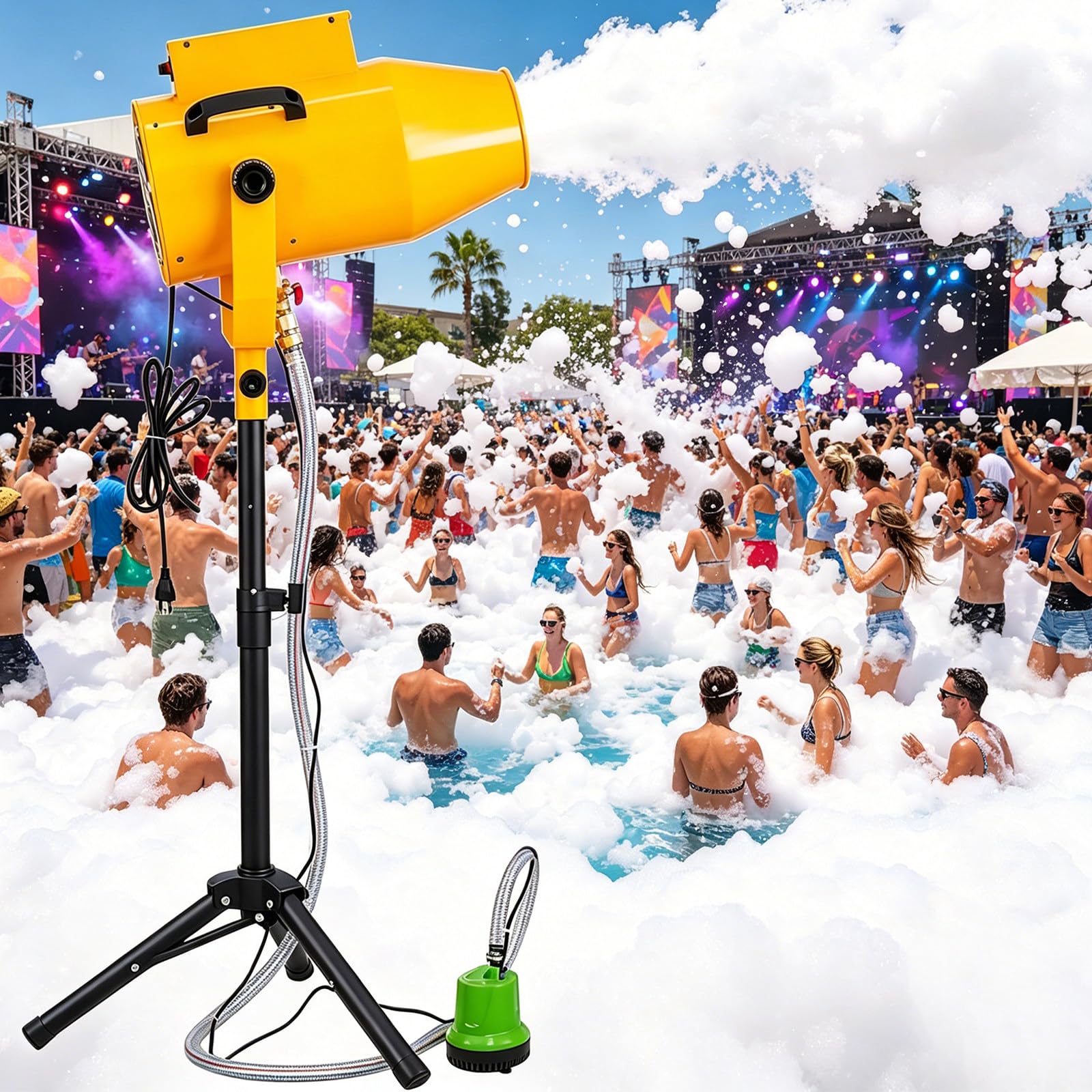 Kindevieft 1000W Party Foam Cannon – For Parties, Gardens, and Pools