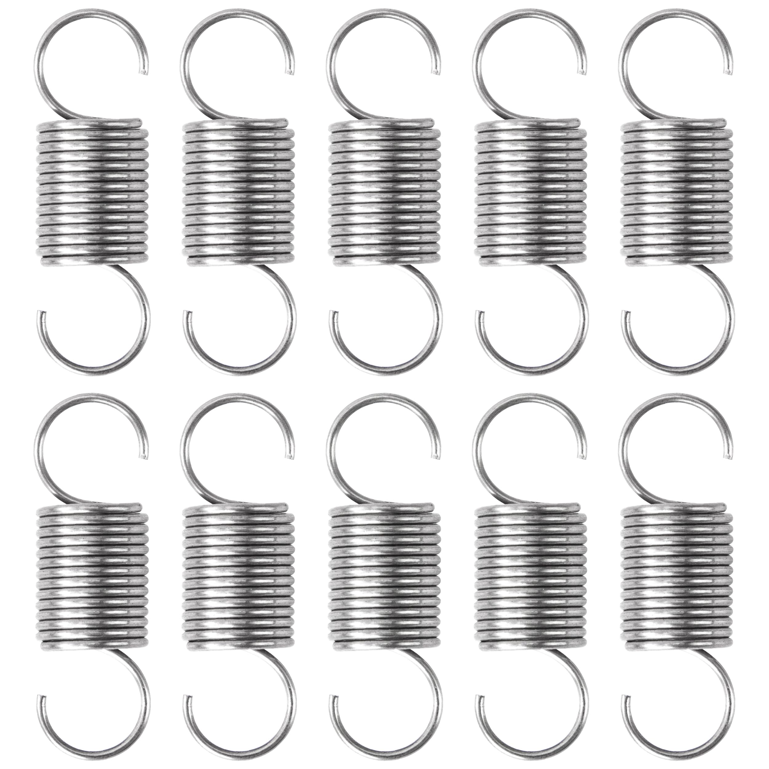 20 Ressorts De Compression En Acier Inoxydable - 10mm De Long, Fil 0,2mm, Diamètre 2mm - Force 0,13KG - 3