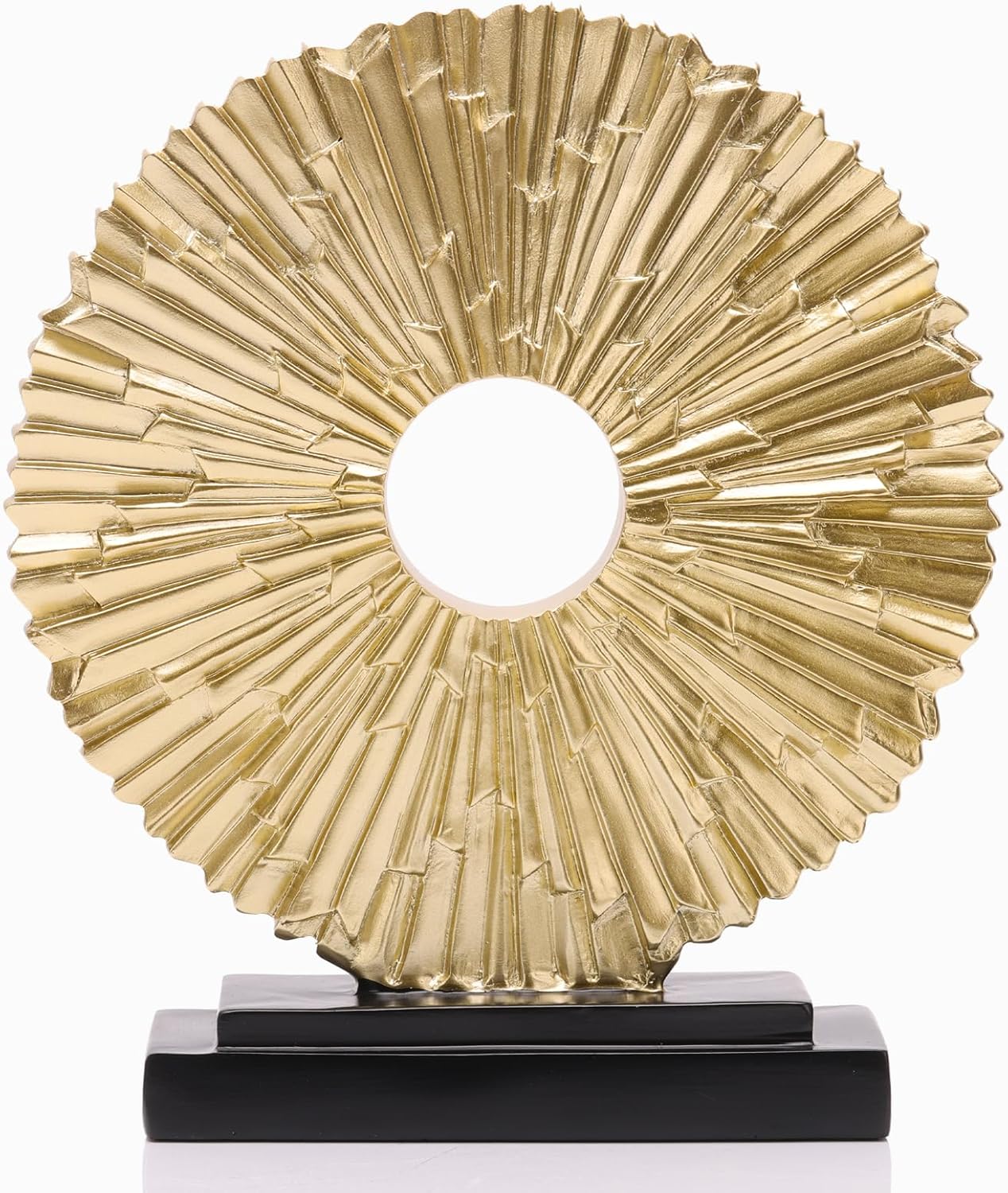 Gold Home Decor Sculpture, Unique Round line Statue, Modern Home Decor, Decorative Panel Statue Gold Decoration for Living Room TV Stand, Office, Bedroom, Dining Table Centerpiece. Gold Home Decor Sculpture, Unique Round line Statue, Modern Home Decor, Decorative Panel Statue Gold Decoration for Living Room TV Stand, Office, Bedroom, Dining Table Centerpiece.