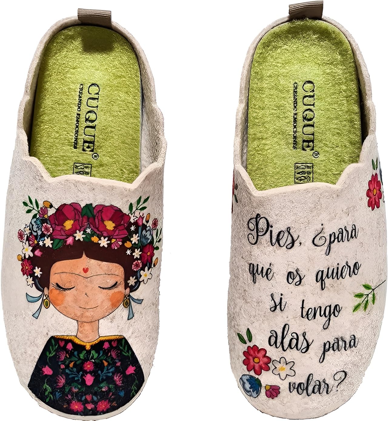 Rodevil Zapatillas fieltro Frida estar por casa cómodas mujer bonitas