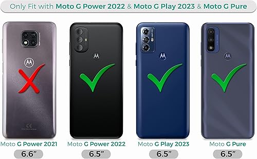 Miniatura 2 de Funda para Moto G Pure, funda Moto G Play 2023, Moto G Power 2022, funda protectora resistente con 3 capas cubierta de protección de goma resistente