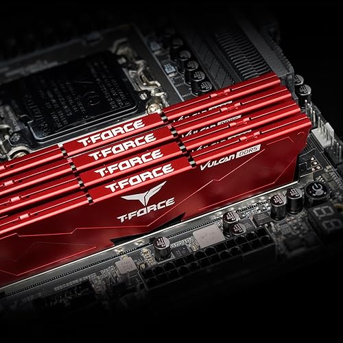 Miniatura 5 de TEAMGROUP T-Force Vulcan DDR5 64GB (2x32GB) 6000MHz (PC5-48000) CL38 Intel XMP 3.0 y AMD Expo Módulo de memoria de escritorio compatible Ram Red