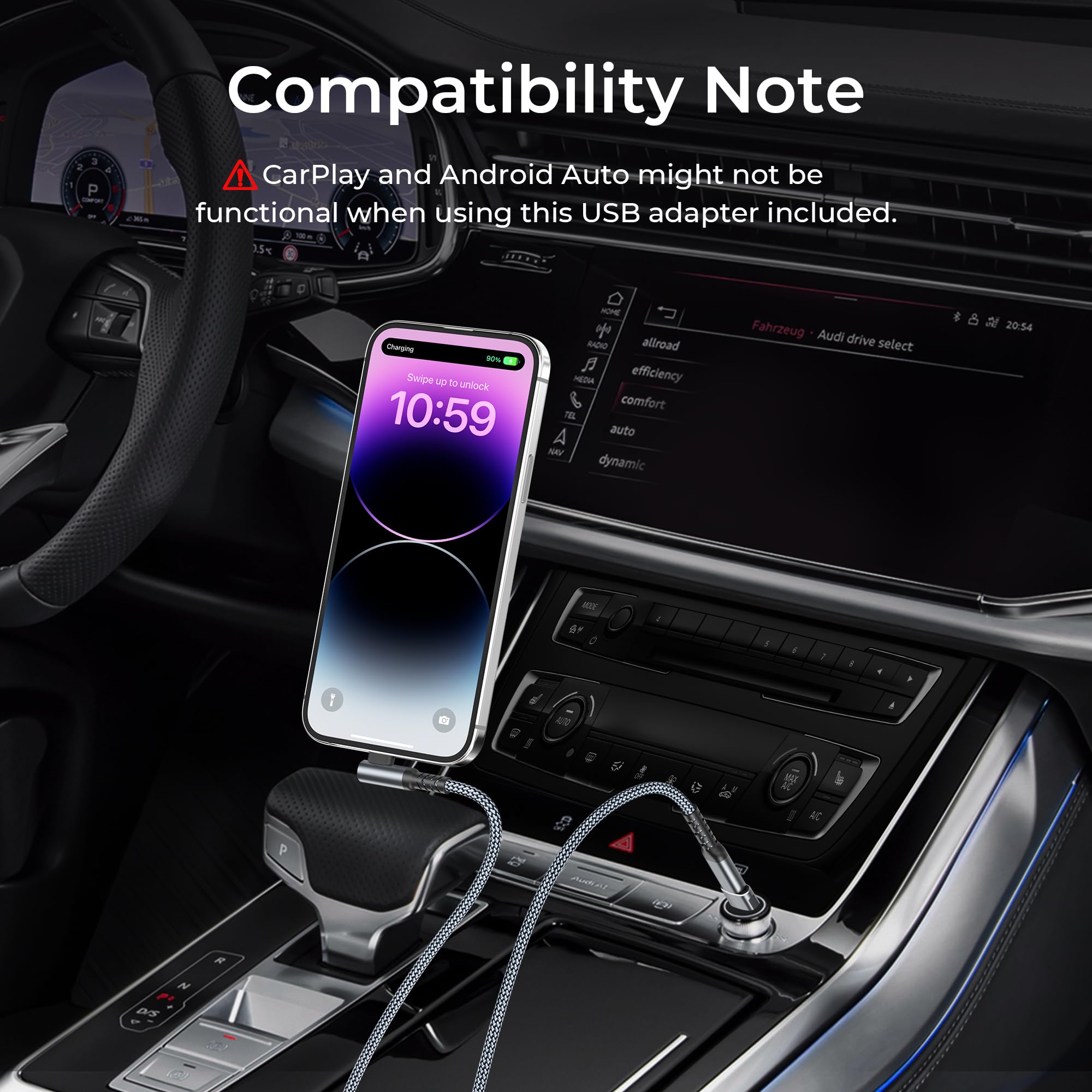 BASESAILOR Cavo USB C a Lightning Angolo 1M Ricarica Rapida PD Compatibile iPhone 11-14 Pro Max SE iPad 8 9