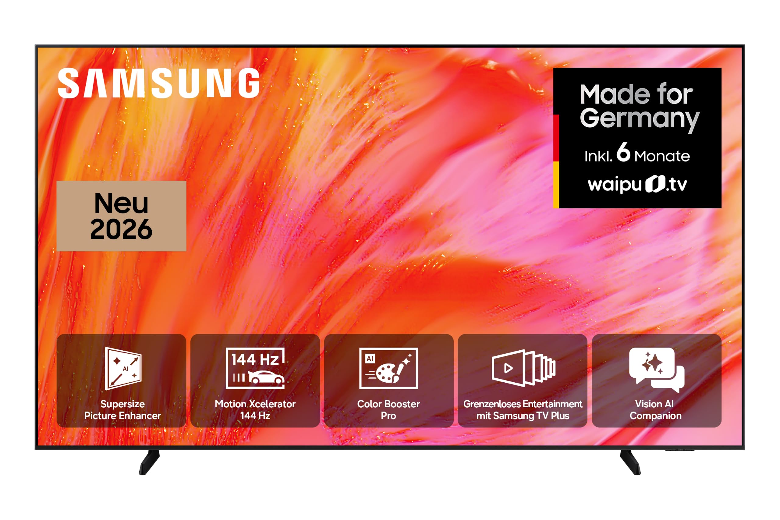 Samsung Crystal U9079h 4K 98 Zoll (247 Cm), Uhd Fernseher, Ai Companion Für Deine Fragen, Color Booster Pro Für Intensivere Farben, 4K Ai Upscaling, Dynamik Sound Pack, Kostenlos 900 Sender, Smart Tv