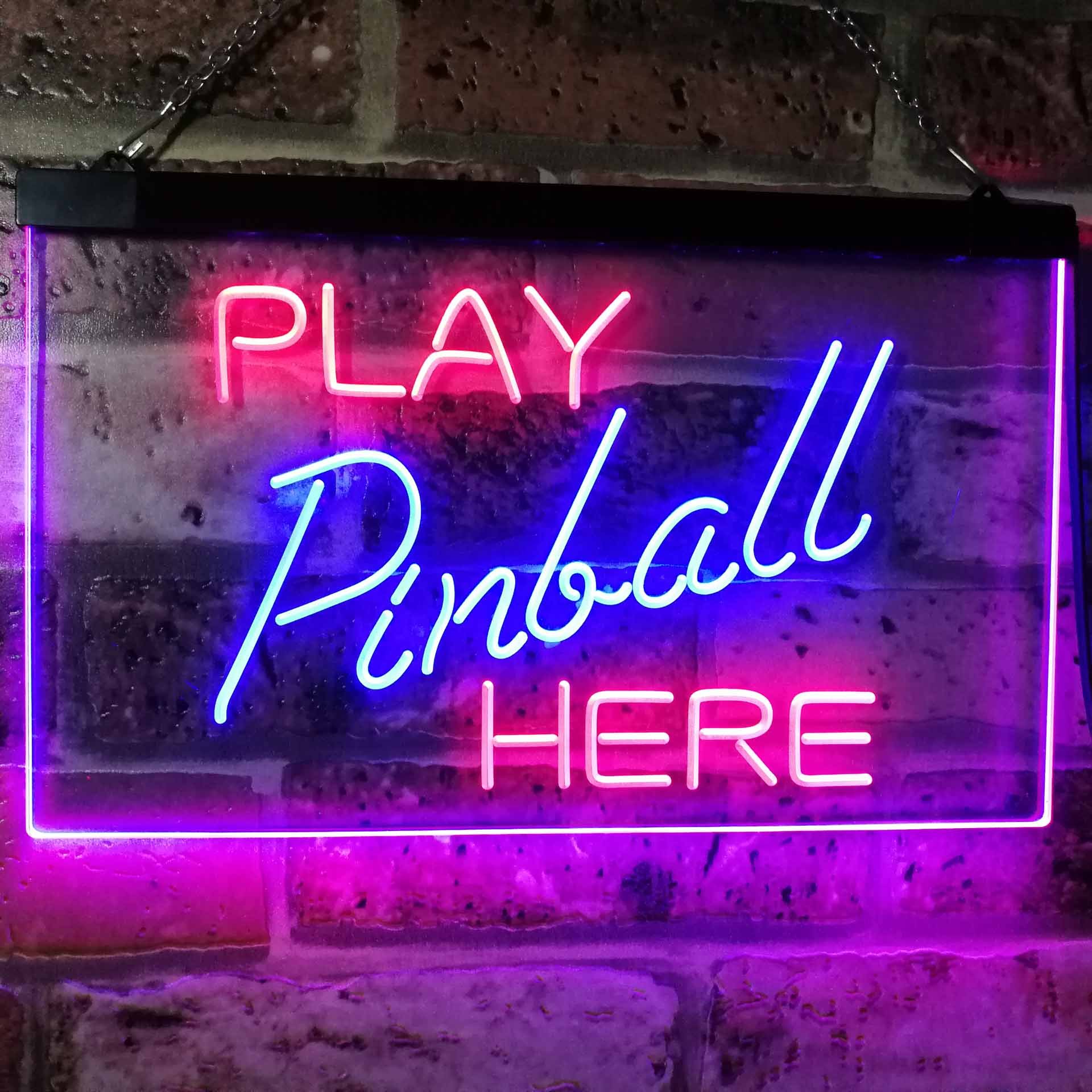 Amazon.co.jp: Pinball Room Play Here Display Game Man Cave Décor