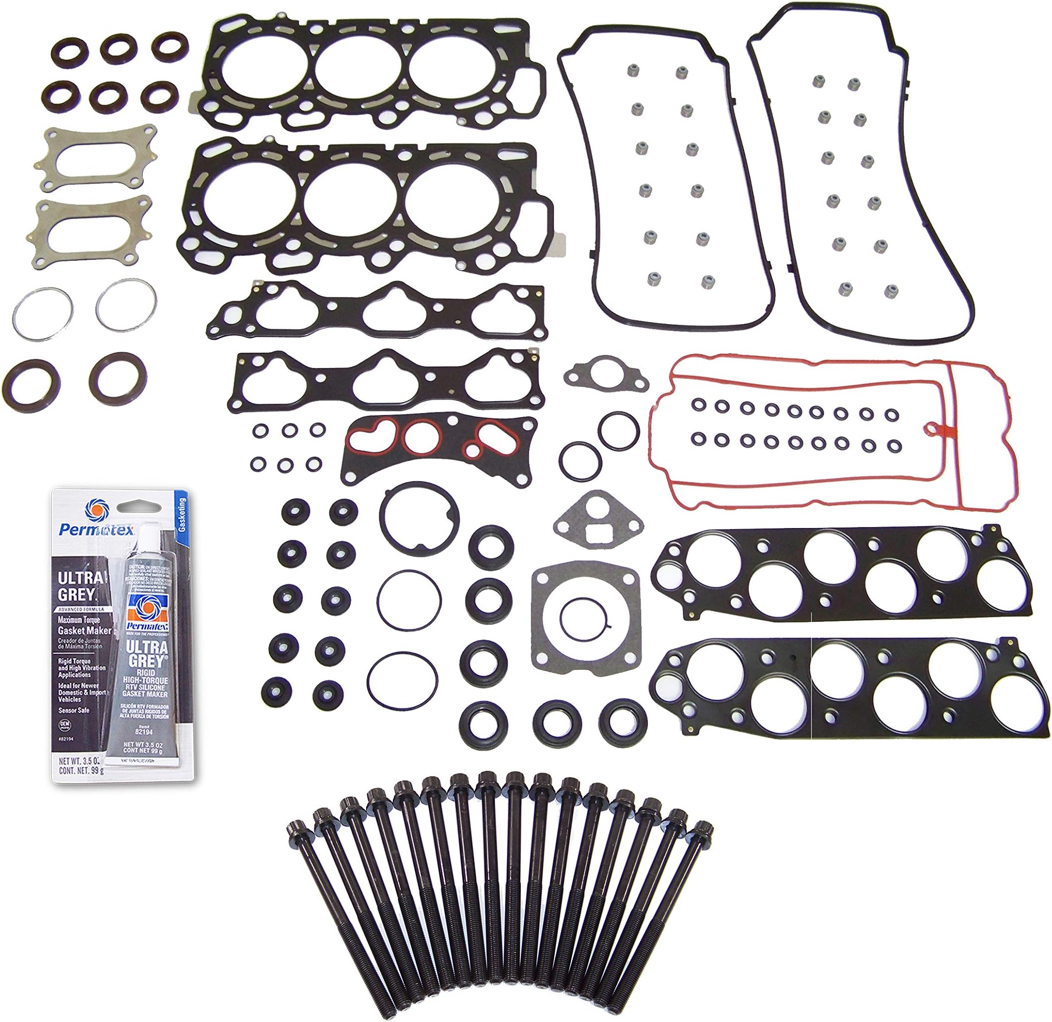 CPWK150 Head Gasket Set Bolt Kit Fits: 08-15 Honda Odyssey Pilot 3.5L V6 SOHC 24v J35A7 J35Z