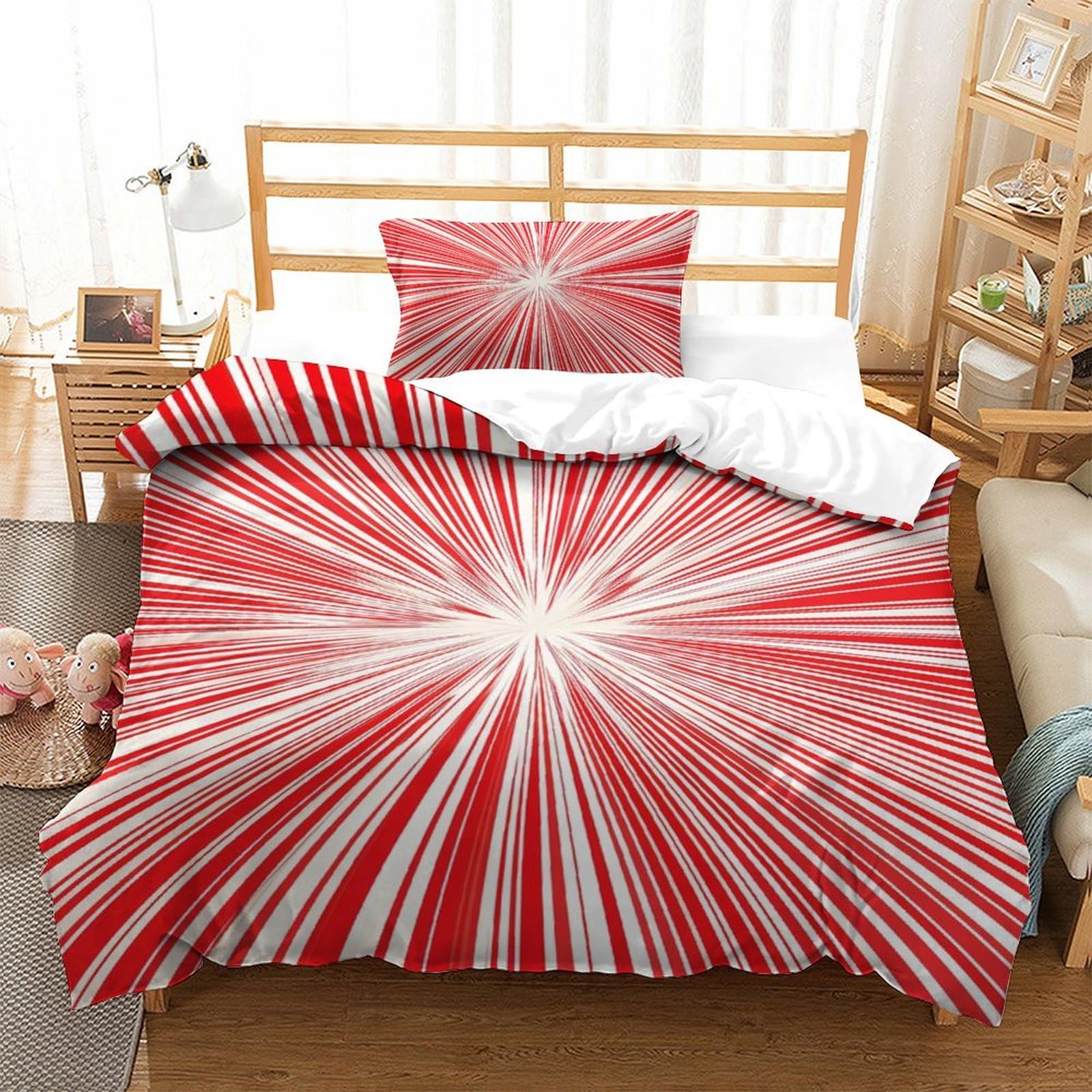 Housse de couette Vertige 135x200cm avec taie d'oreiller pour lit simple ado