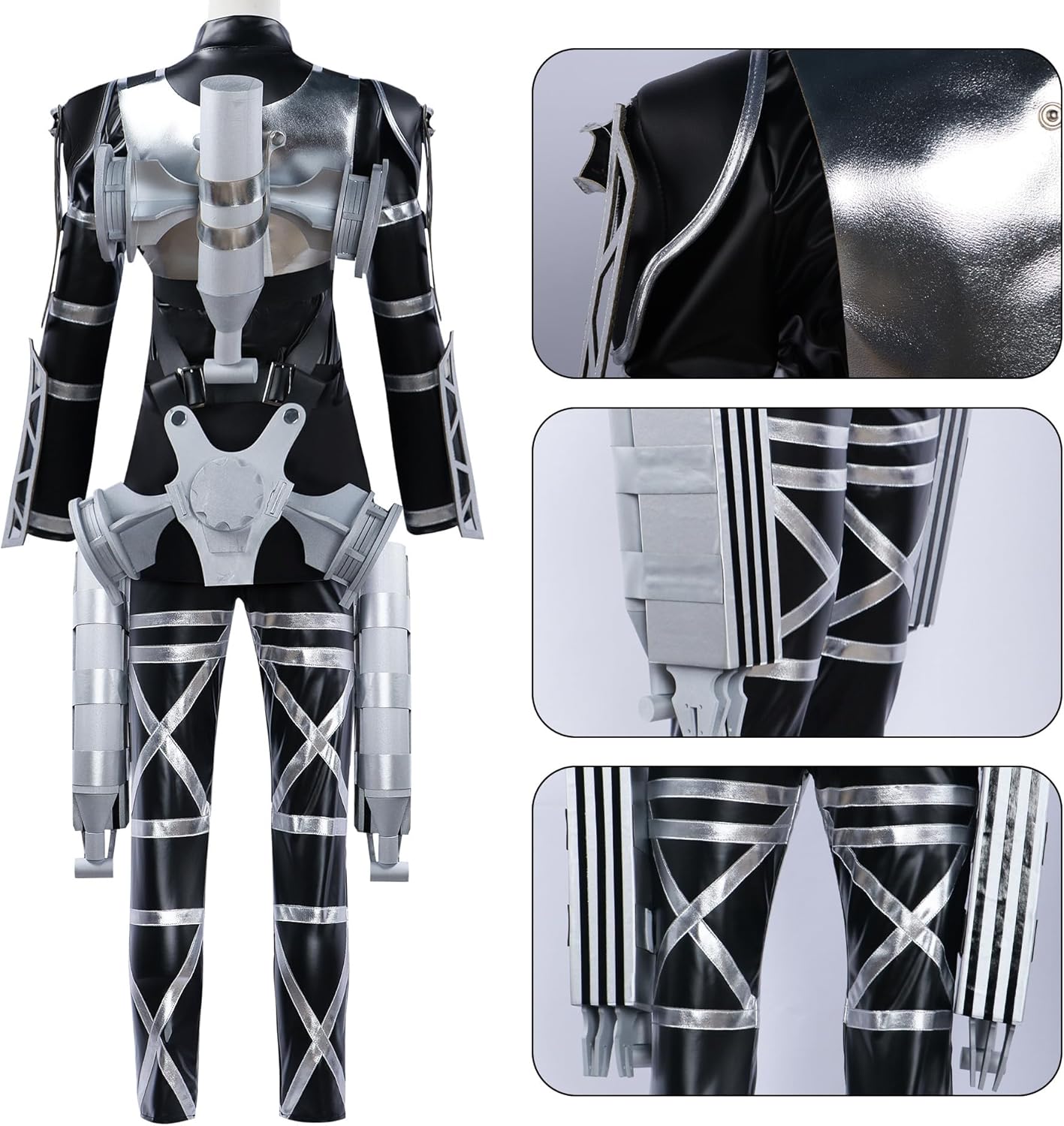 進撃の巨人 コスプレ衣装 最終章 ミカサ・アレン 皮質チームC服 フル