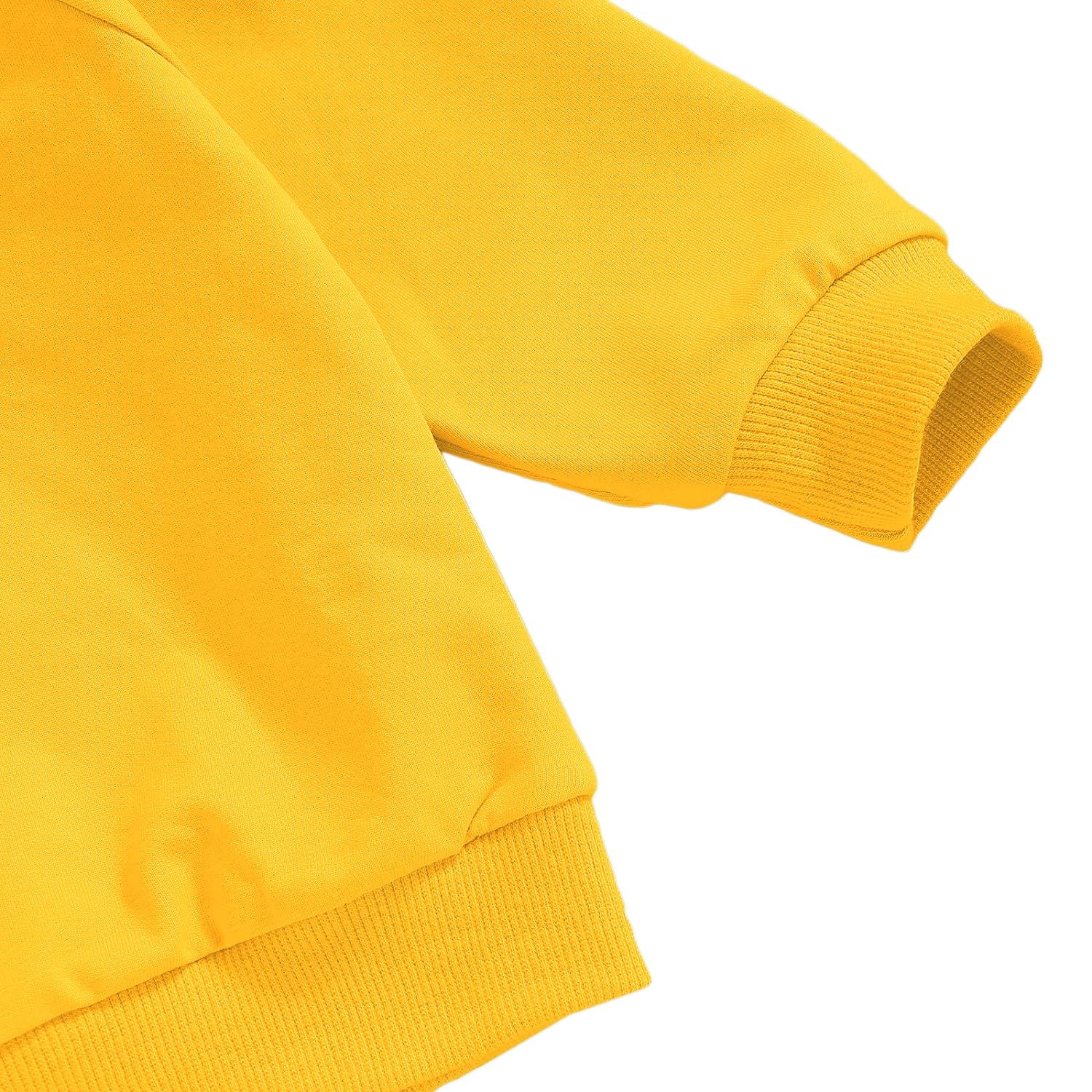 NOTWILD kids winter wear hoodies sweatshirt with jogger co-ords set for Boys and girls combo (4-5 YEAR, Yellow) 3