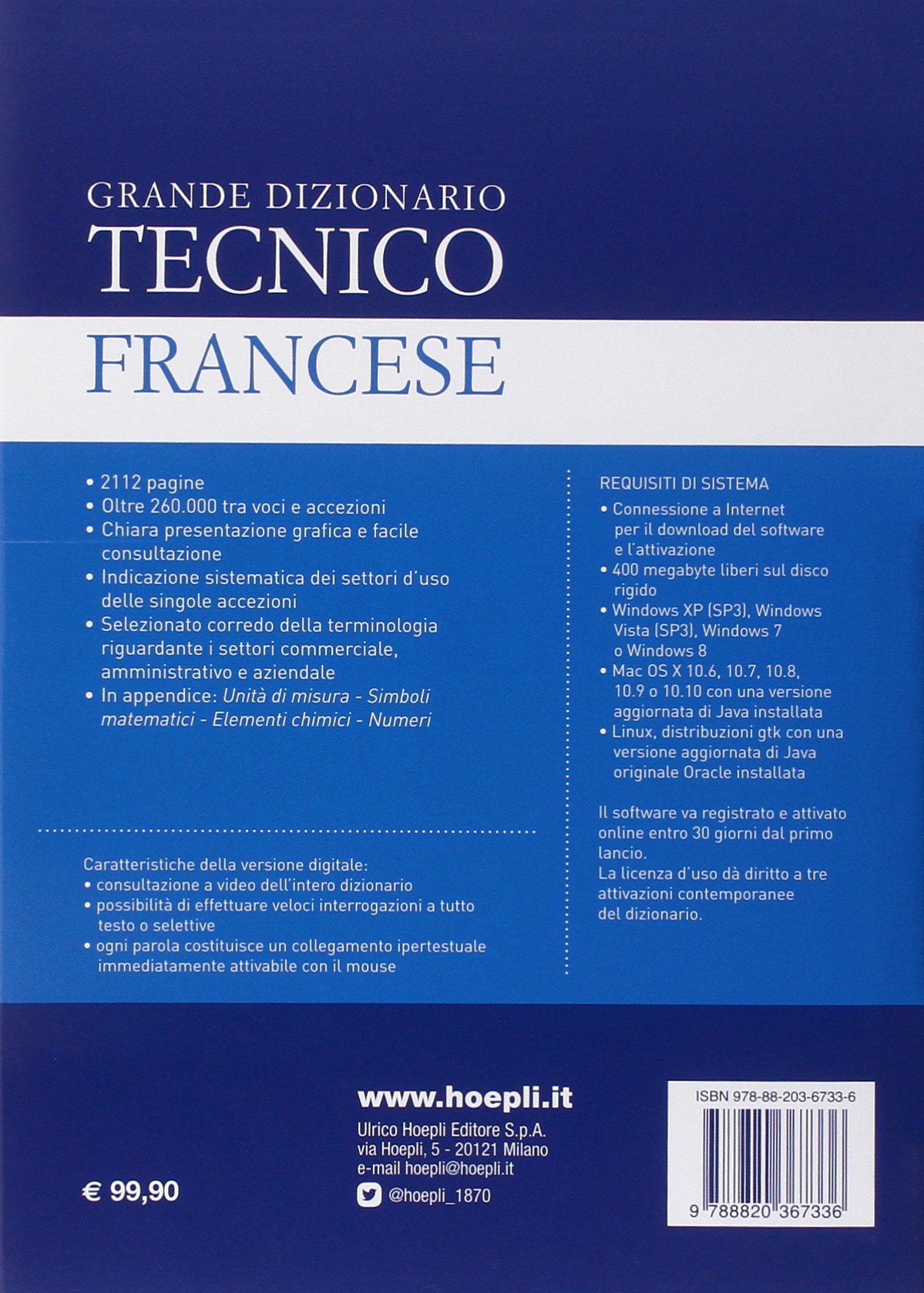 Grande dizionario tecnico francese. Francese-italiano, italiano-francese. Con CD-ROM