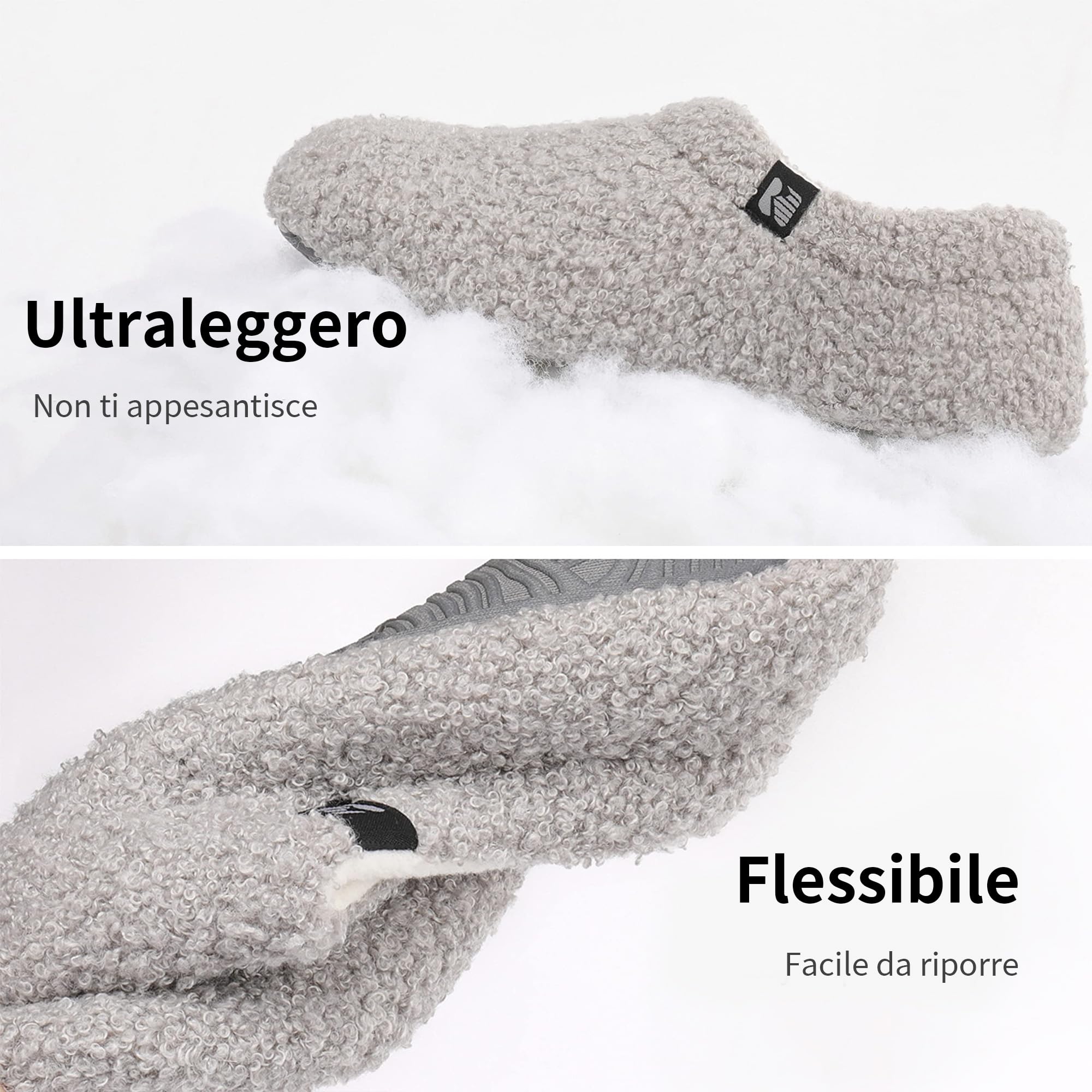 RockDove Pantofola da Donna in Pile Teddy con Schiena Chiusa per Interni