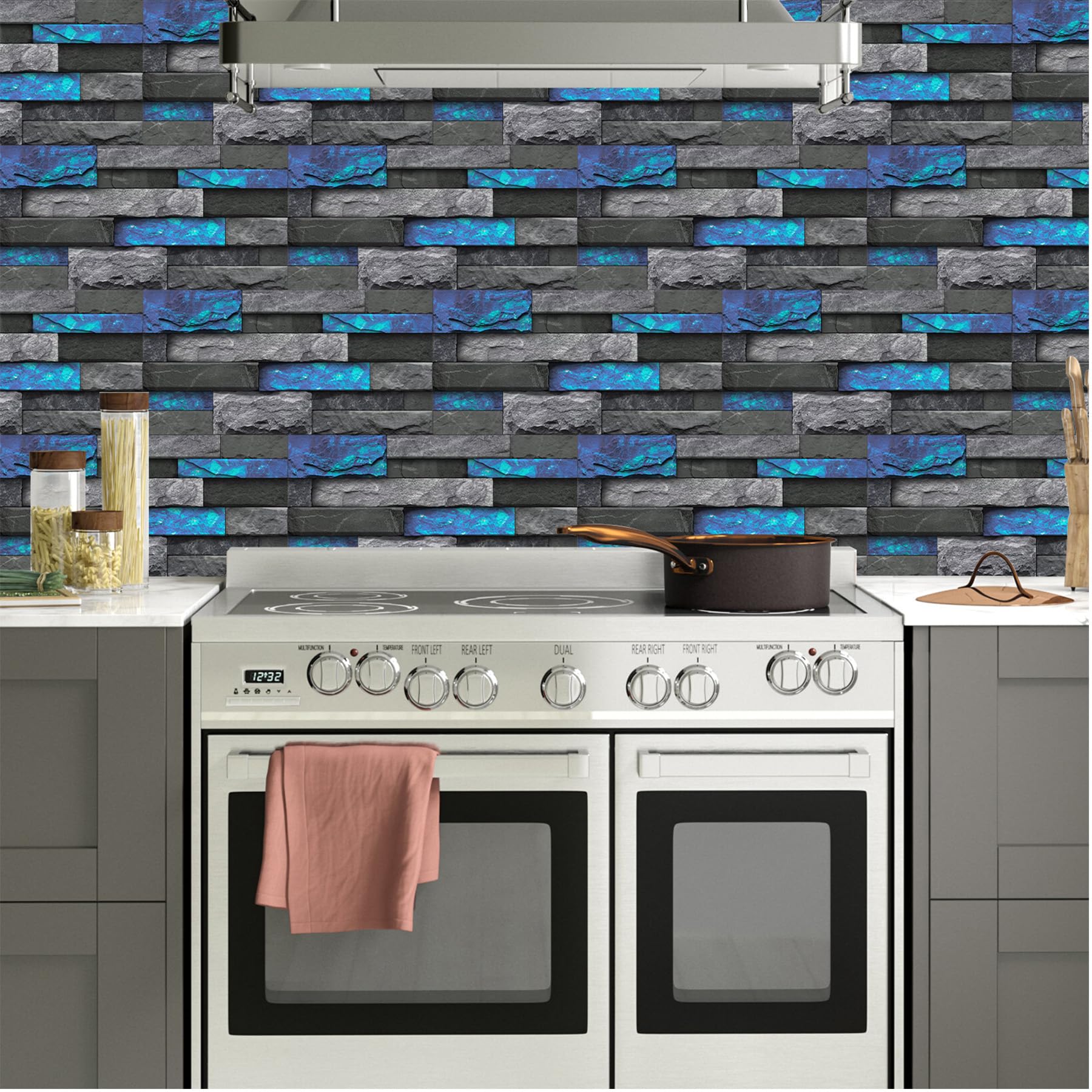 12Pzs Adhesivos para Azulejos 30x15 cm TIMESETL Azulejos Autoadhesivos para Pared, Vinilos Decorativos Azulejos Adhesivos para Ladrillos, Película Impermeable para Azulejos de Cocina y Baño, Azul 12Pzs Adhesivos para Azulejos 30x15 cm TIMESETL Azulejos Autoadhesivos para Pared, Vinilos Decorativos Azulejos Adhesivos para Ladrillos, Película Impermeable para Azulejos de Cocina y Baño, Azul
