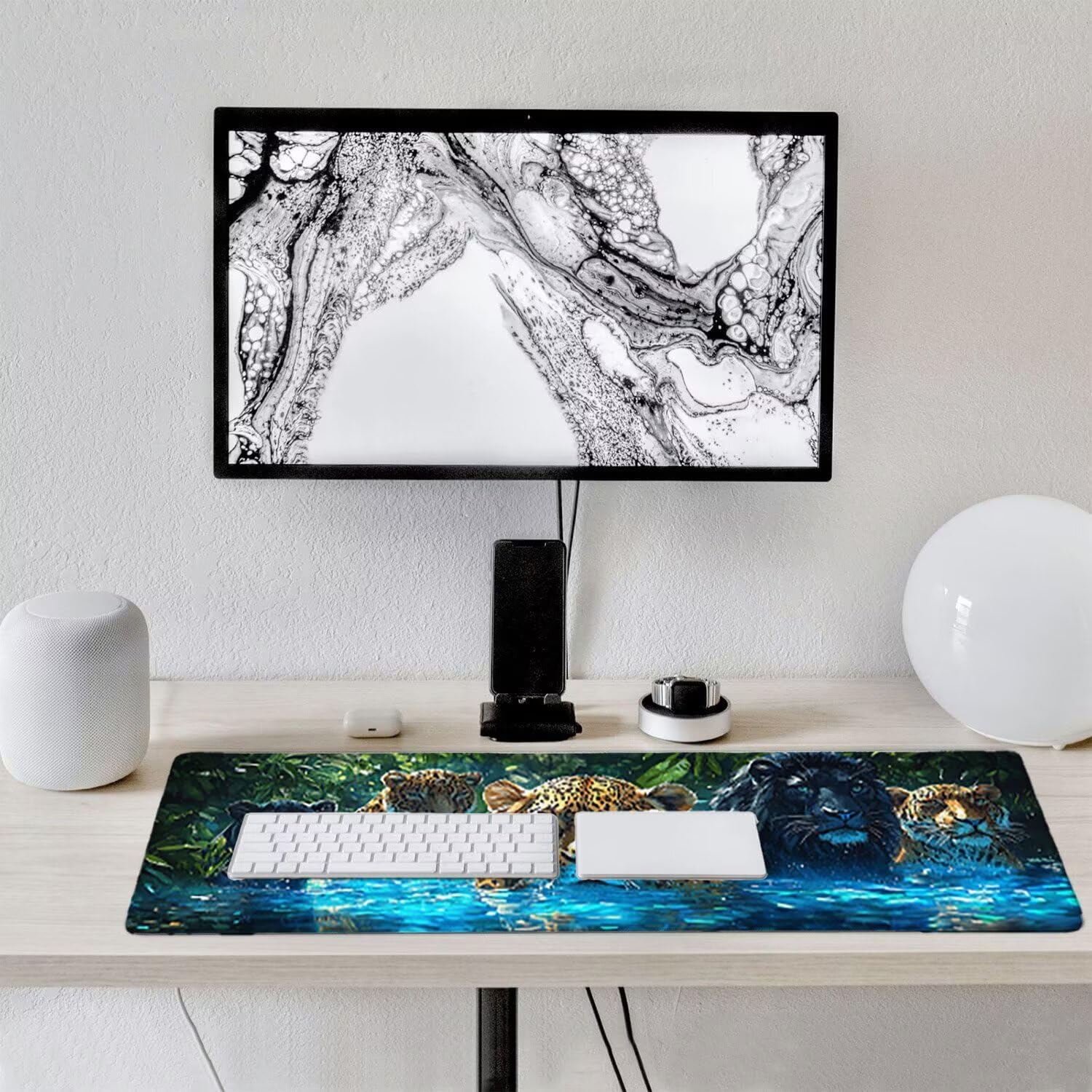 Podkładka pod mysz do gier, 1400 x 600 mm XXL Podkładka pod mysz do gier, duża, antypoślizgowa wodoodporna, rozszerzona długa podkładka pod mysz do klawiatury XXL, akcesoria biurowe, do gier