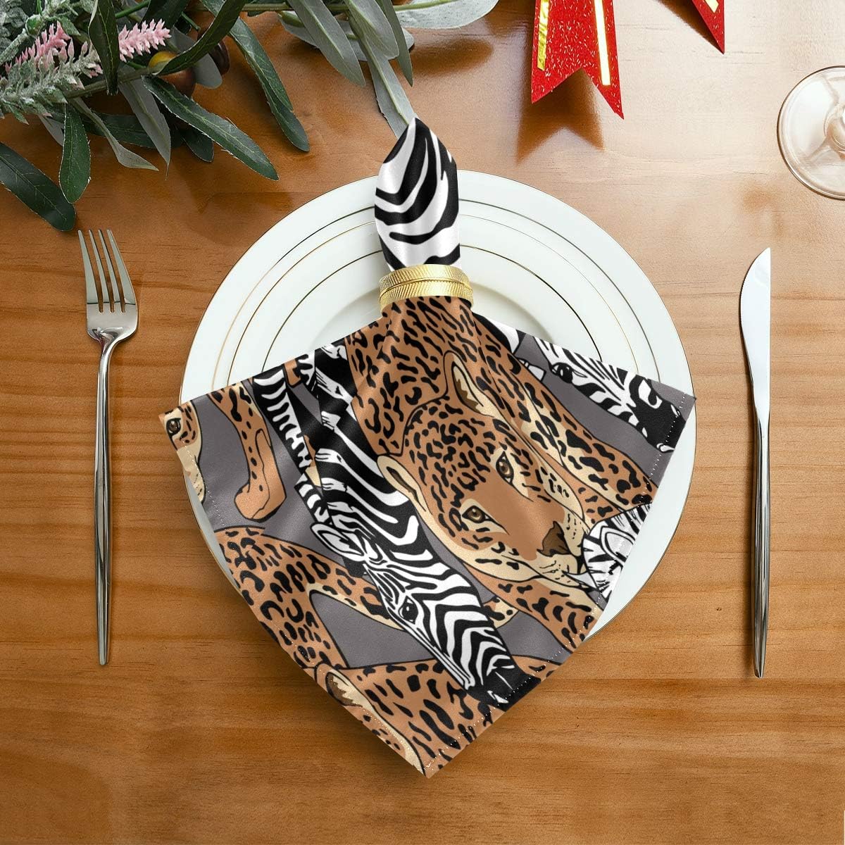 Rеvіеw XMCL AUUXVA Table Cloth Napkin Animal Zebra Leopard Print Washable Dinner Napkin for Weddings,Parties,Banquet Holiday Dinner & More,20X20,6 Piece Flаѕh Dеаlѕ - 40% оƒƒ XMCL AUUXVA Table Cloth Napkin Animal Zebra Leopard Print Washable Dinner Napkin for Weddings,Parties,Banquet Holiday Dinner & More,20X20,6 Piece
