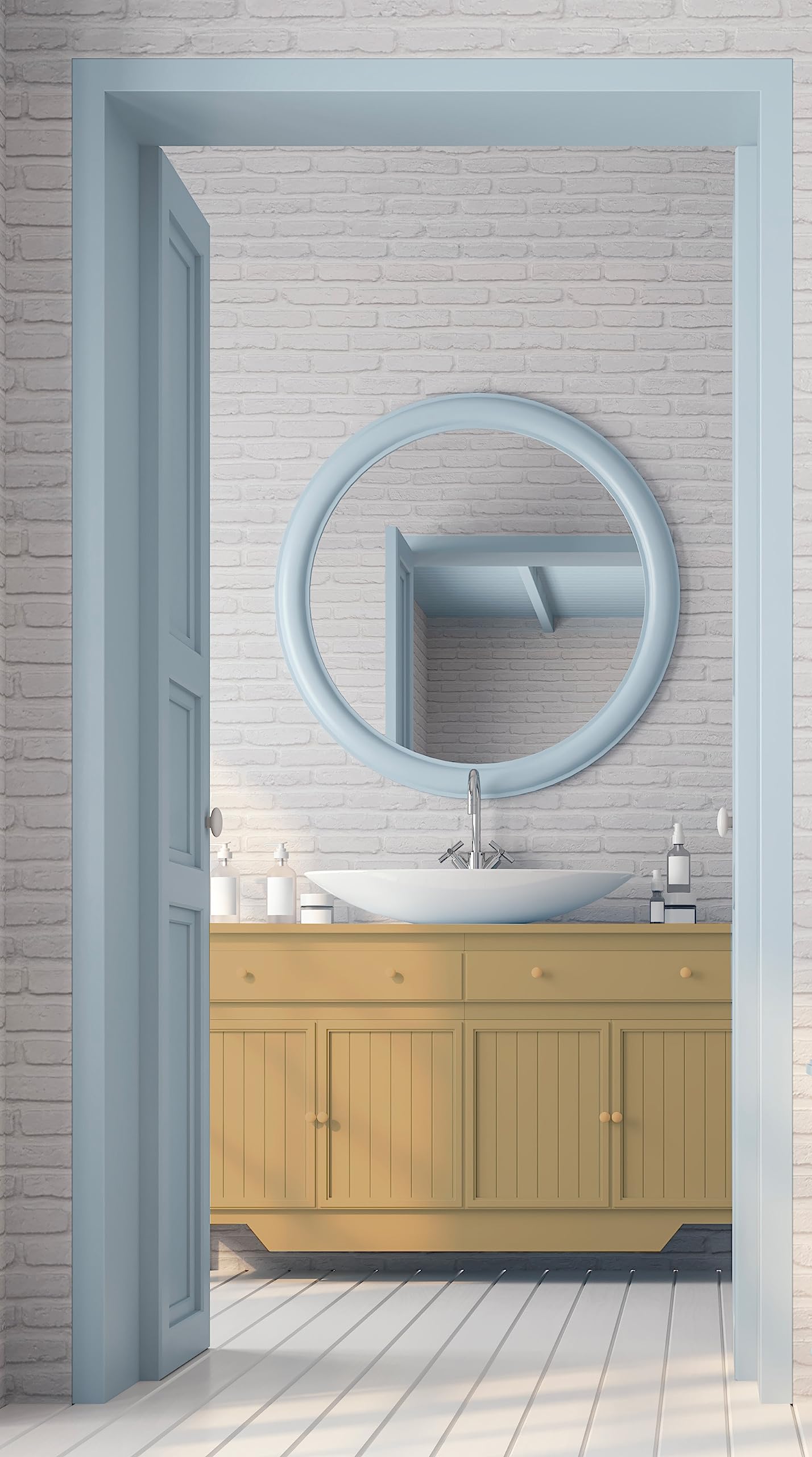 BOX DECO COLORES Pintura mueble cocina y baño a base de laca poliuretano monocomponente aspecto satinado Aqua PU MONO – 750 ml / 7,5 m², marrón marrón