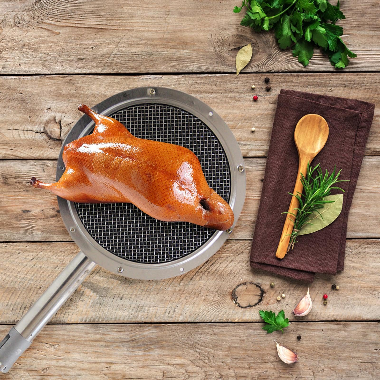 F Fityle Bruciatore a infrarossi per Barbecue Bruciatore per rosolatura Facile da Usare Accessori Rotondi Attrezzatura per Riscaldamento in Metallo Bruciatore