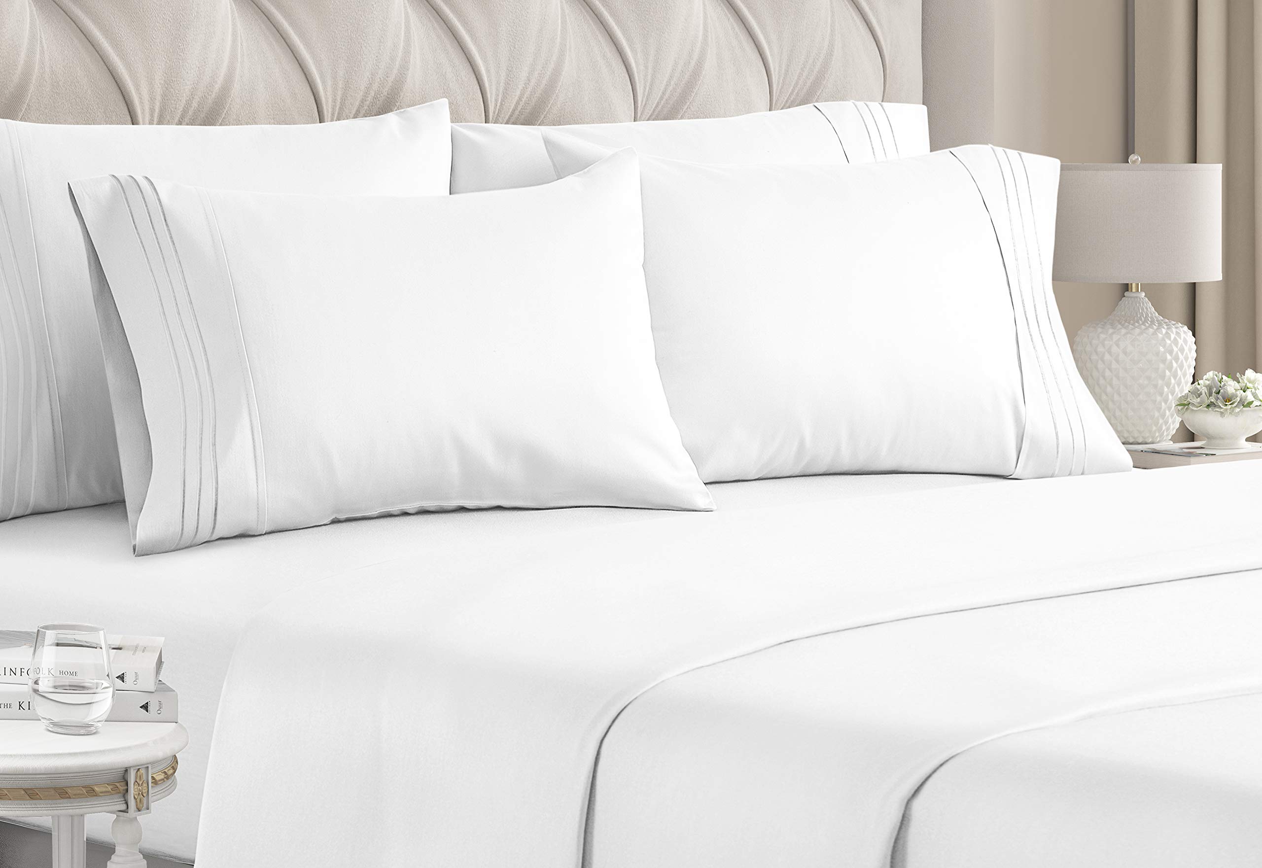 Sponsored Ad - Queen Size Sheet Set - 6 Piece Set - Hotel Luxury Bed Sheets - Extra Soft - Deep Pockets - Easy Fit - Breat...
