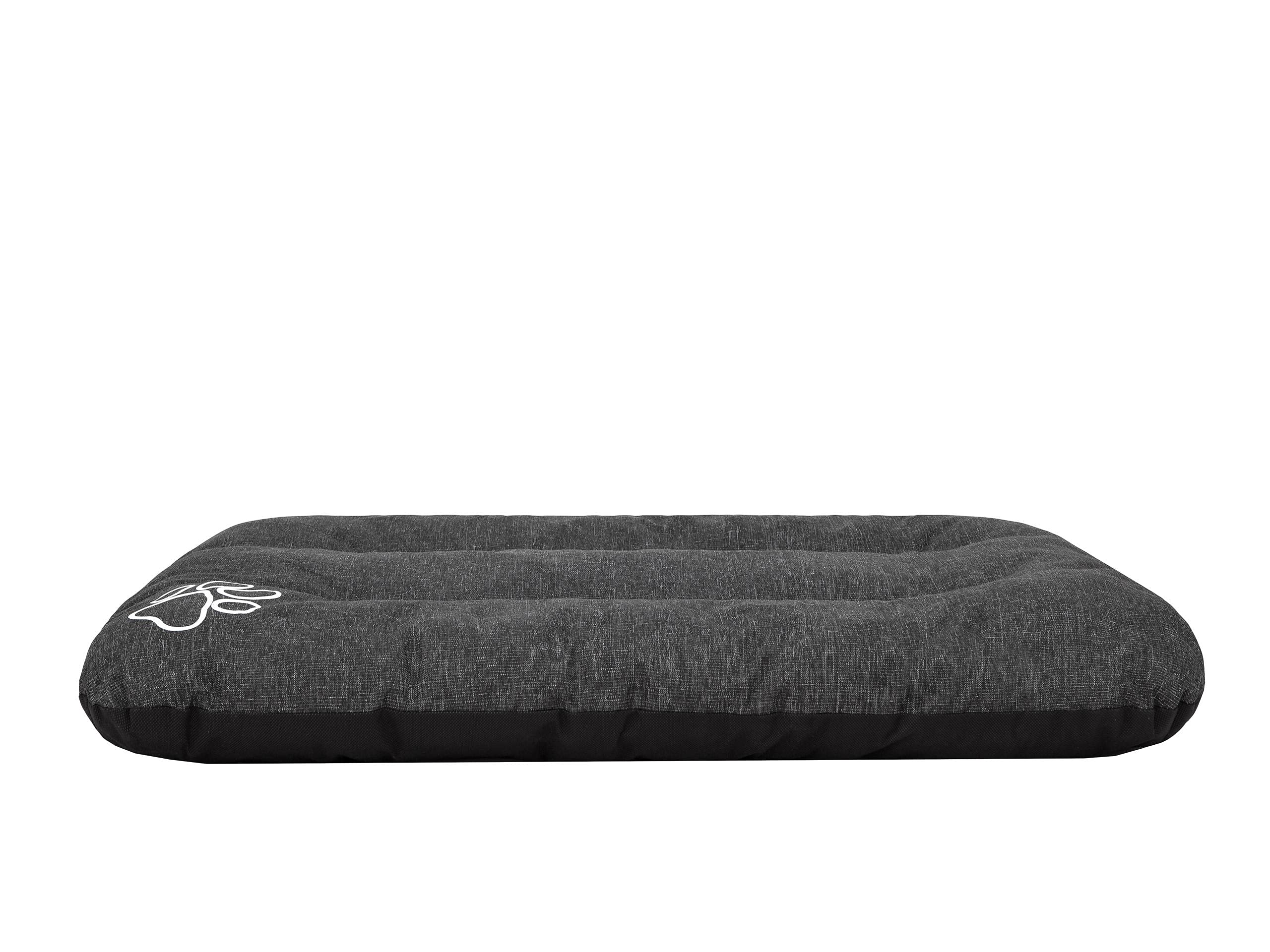 Cama para perros, sofá para perros, cojín para perros, sofá, colchón, cama, cama para animales, suave, cojín R3, 115 x 80 cm, color negro con piedras ecológicas