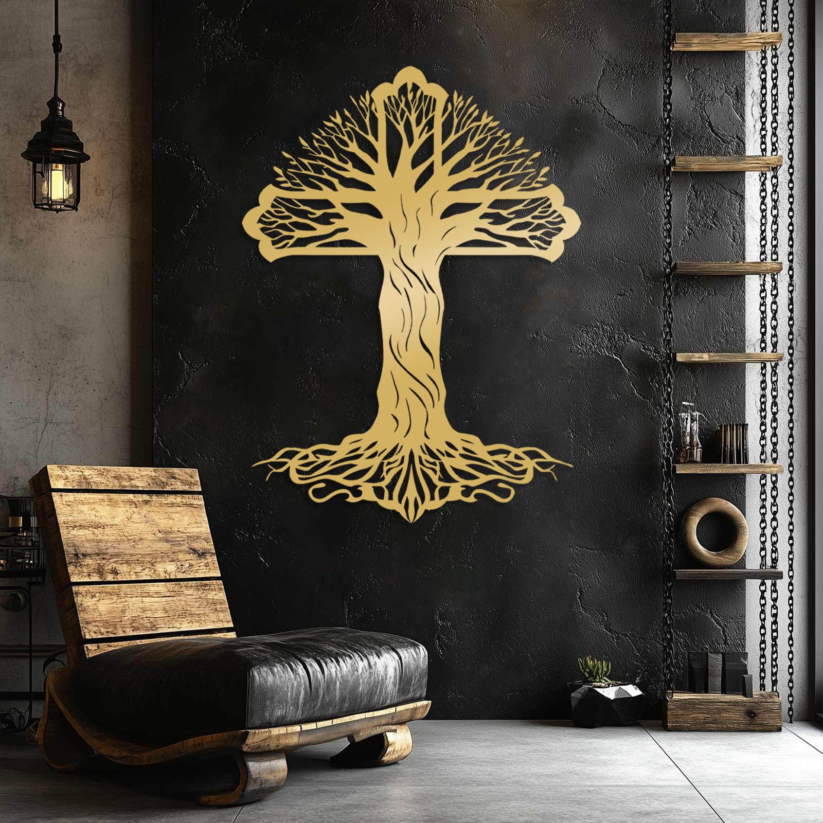 Nowoczesna minimalistyczna metalowa dekoracja ścienna z krzyżem drzewa życia Jezus sztuka chrześcijańskie krzyże religijne dekoracje do domu i salonu (srebrny, 135 x 100 cm)