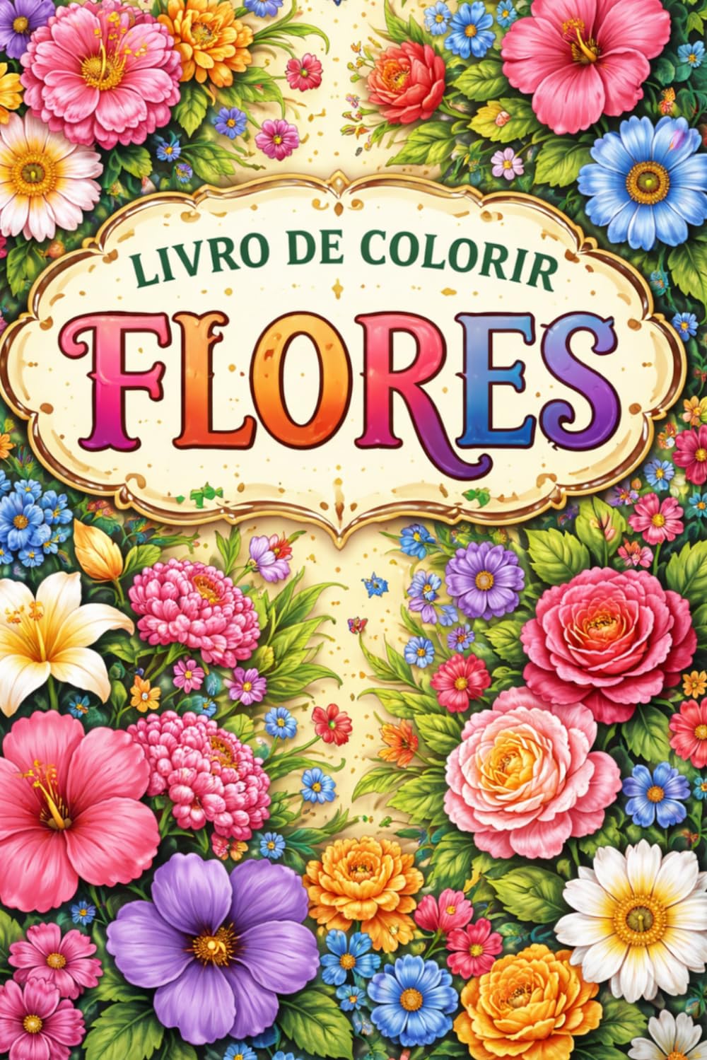 28 ilustrações de flores para colorir