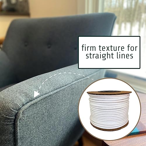 Miniatura 5 de Cordón de soldadura para tapicería de tejido de 432", cable enrollado, semifirme - 75 yardas